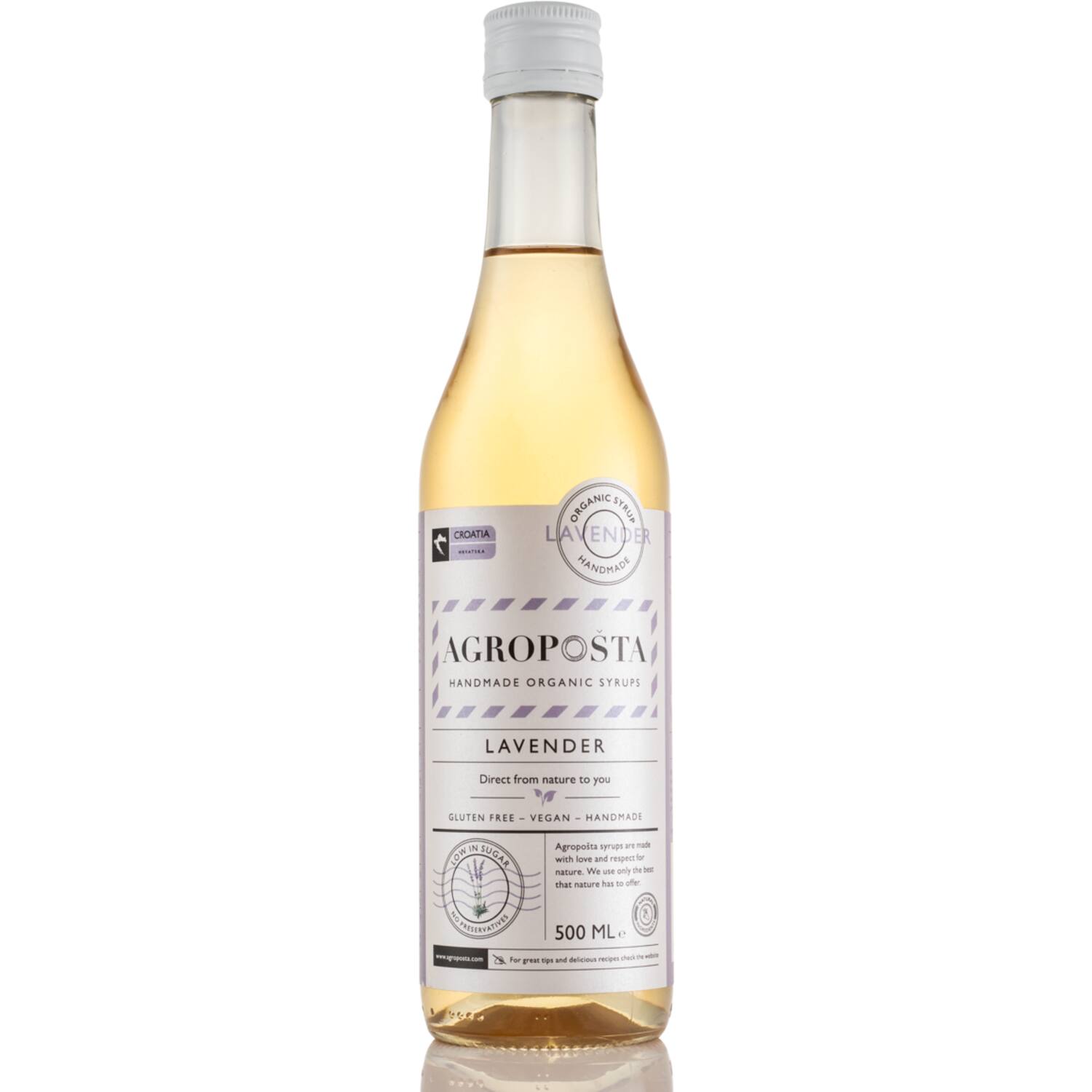 Agropošta lavendelsiroop BIO 500ml