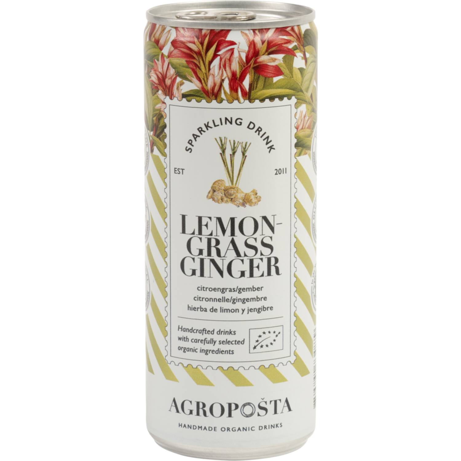 Agropošta sparkling citroengras-gember limonade 12x250ml