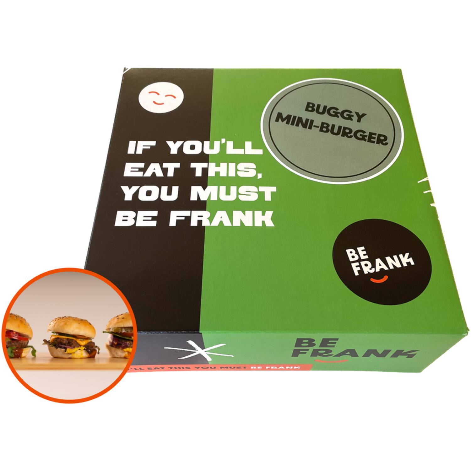Be Frank Bug based mini burger insecteneiwit 40x50g