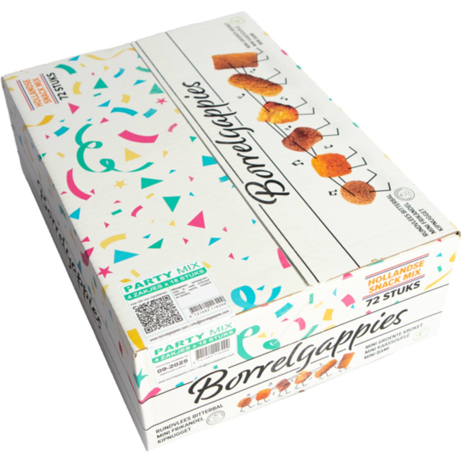 Borrelgappies partymix 72st