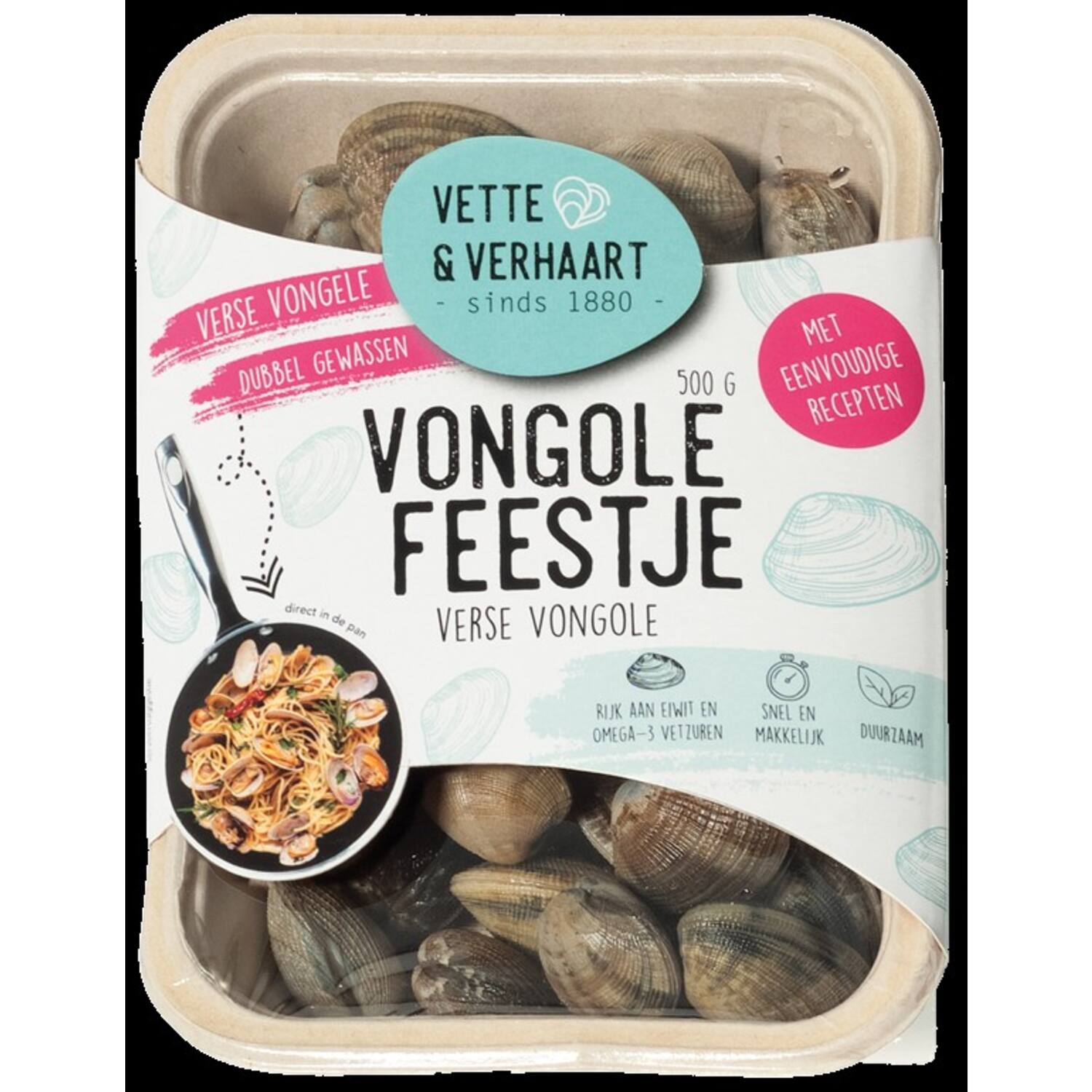 Vette & Verhaart vongolefeestje 4x500g