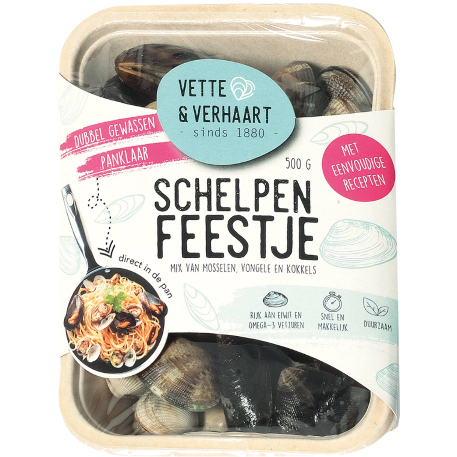 Vette & Verhaart schelpenfeestje 4x500g