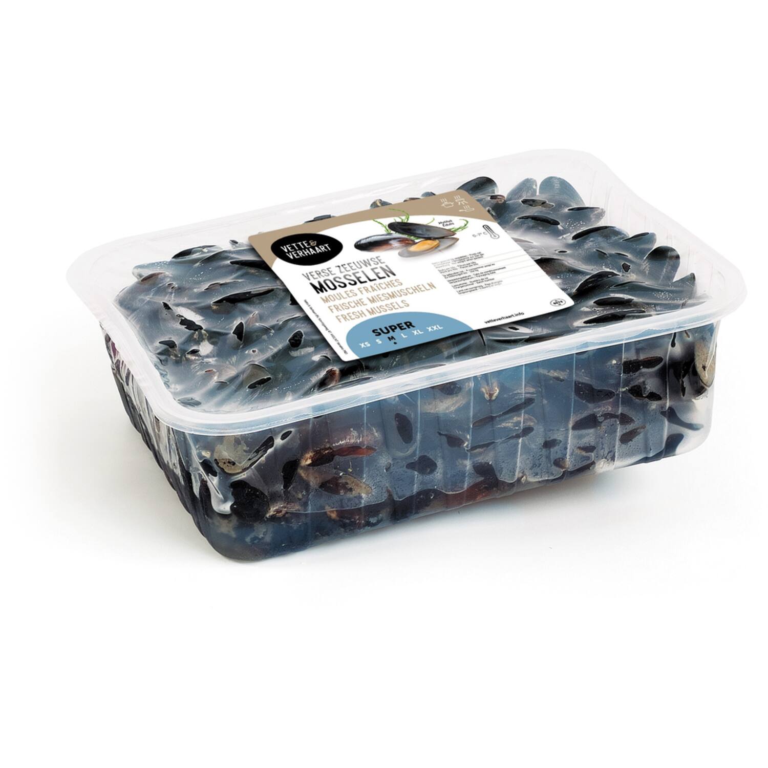 Vette & Verhaart verse Zeeuwse mosselen super 5kg