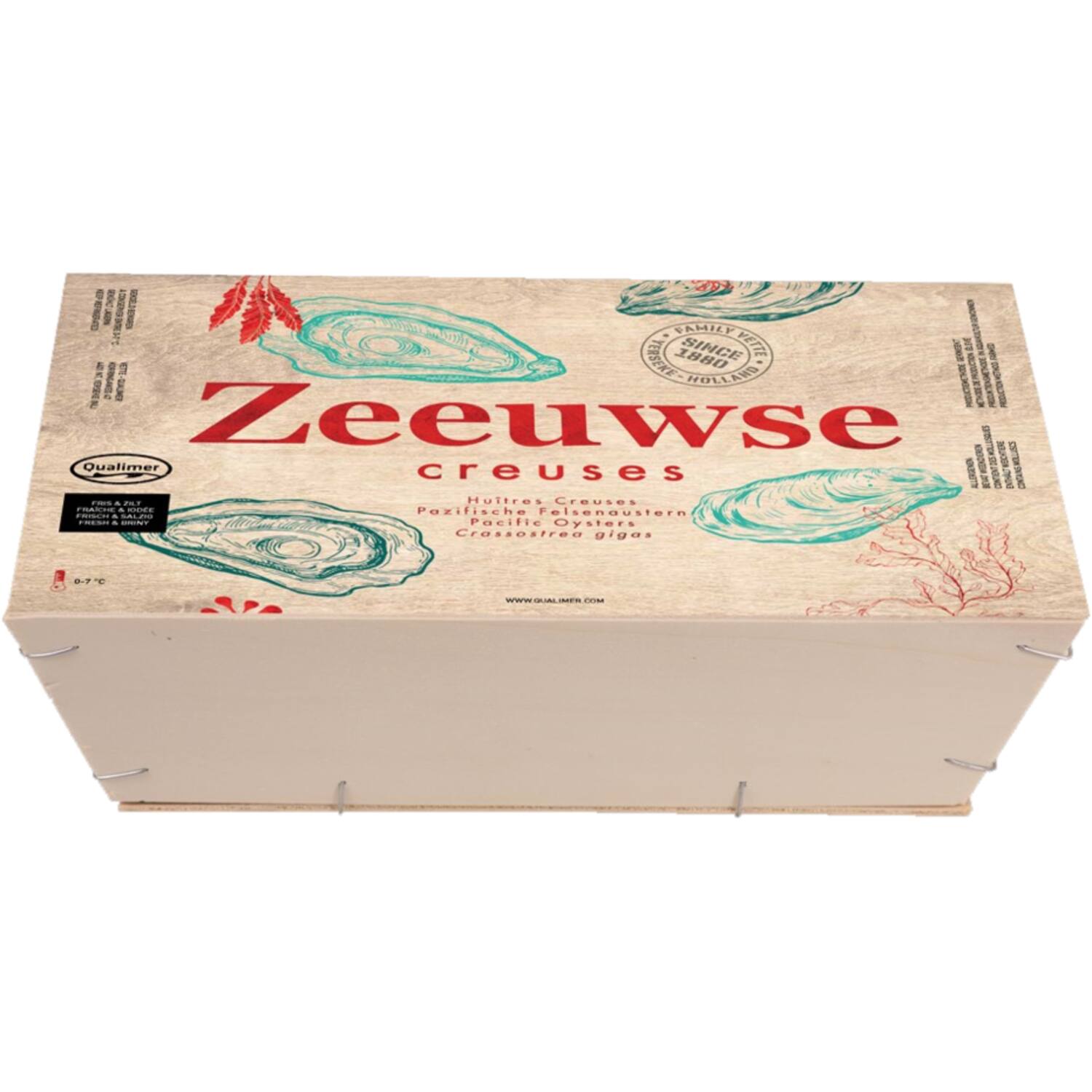 Vette & Verhaart Zeeuwse Creuses mandje No.3 (85-110g) 25st