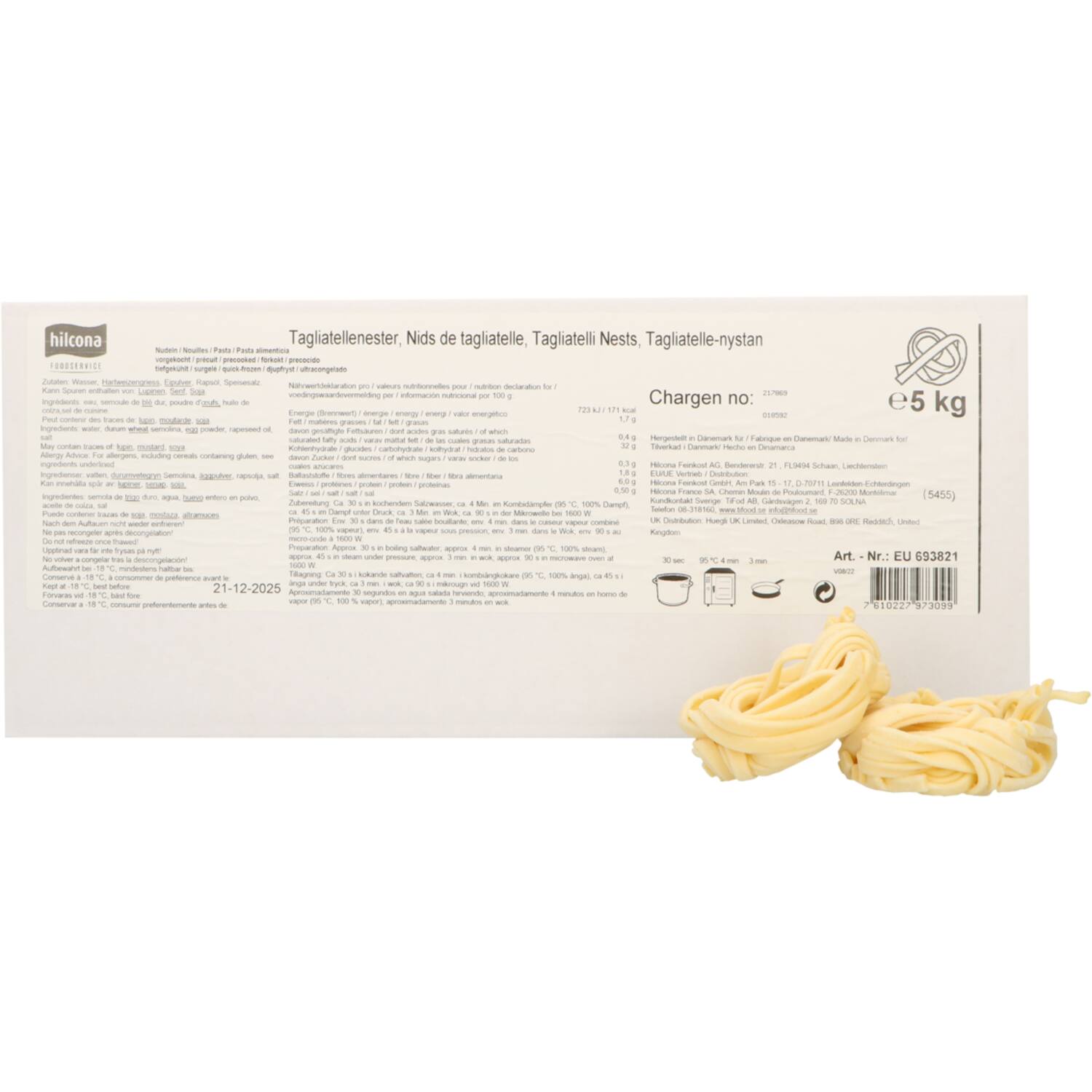 Hilcona tagliatelle nestjes 5kg