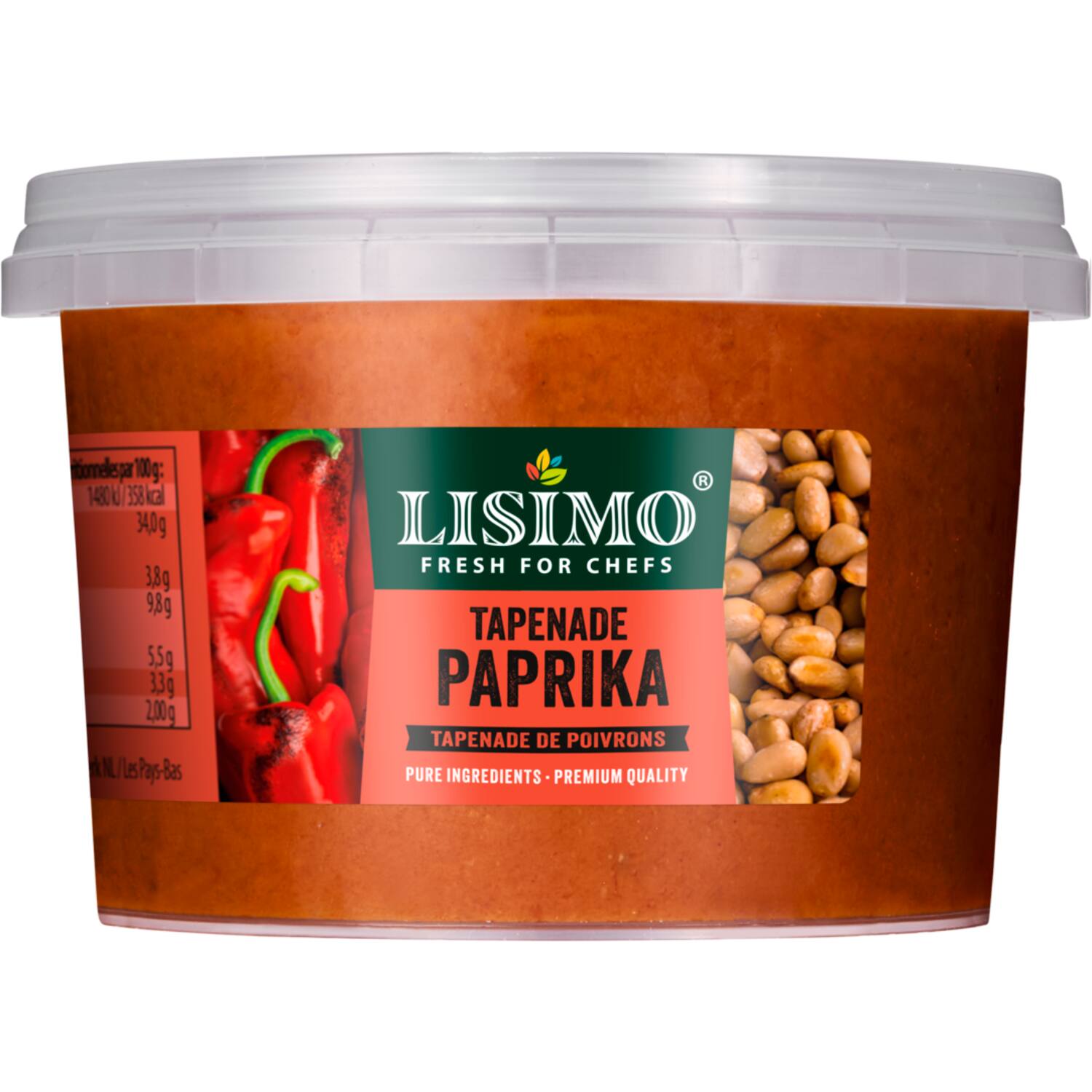 Lisimo tapenade paprika 250g