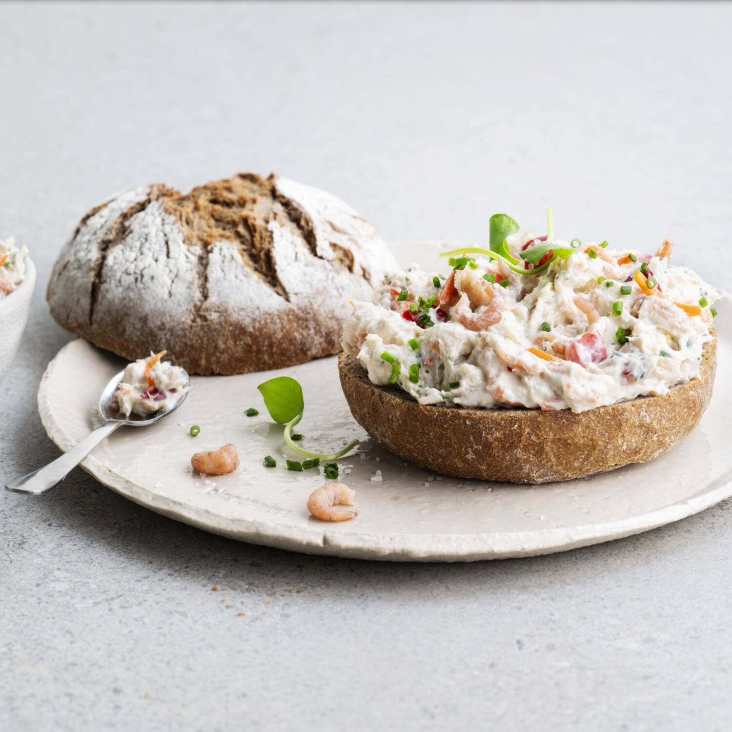 Noordzeesalade met garnalen 1 Kg JEBO