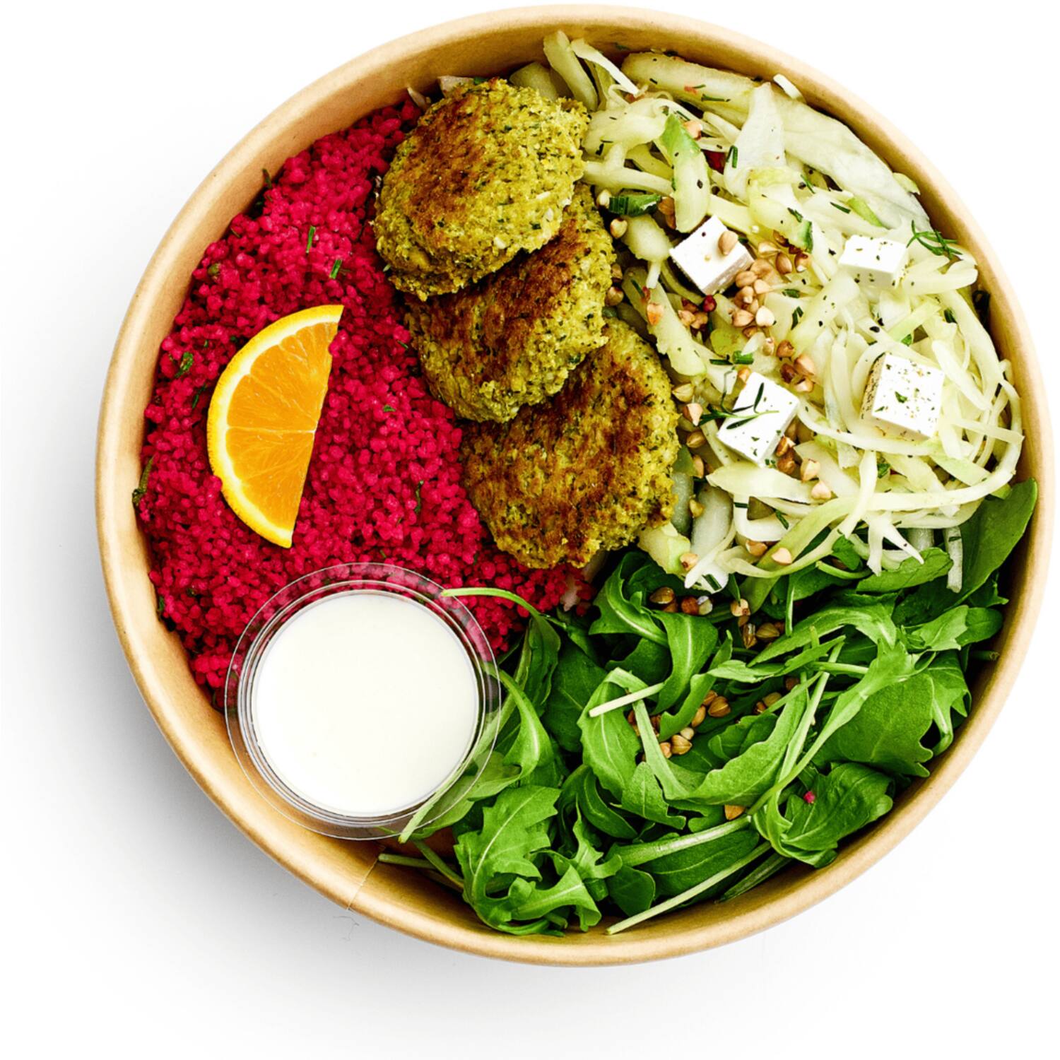 Foodmaker saladebowl falafel-feta 370g