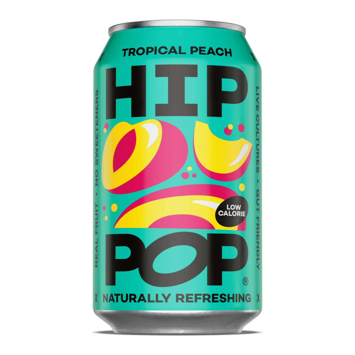 Hip Pop tropical peach soda 12x330ml