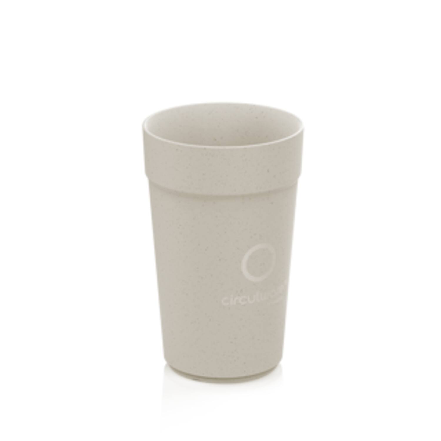 Circulware bekers herbruikbaar 400ml Ø 8 x 13cm 4x16st