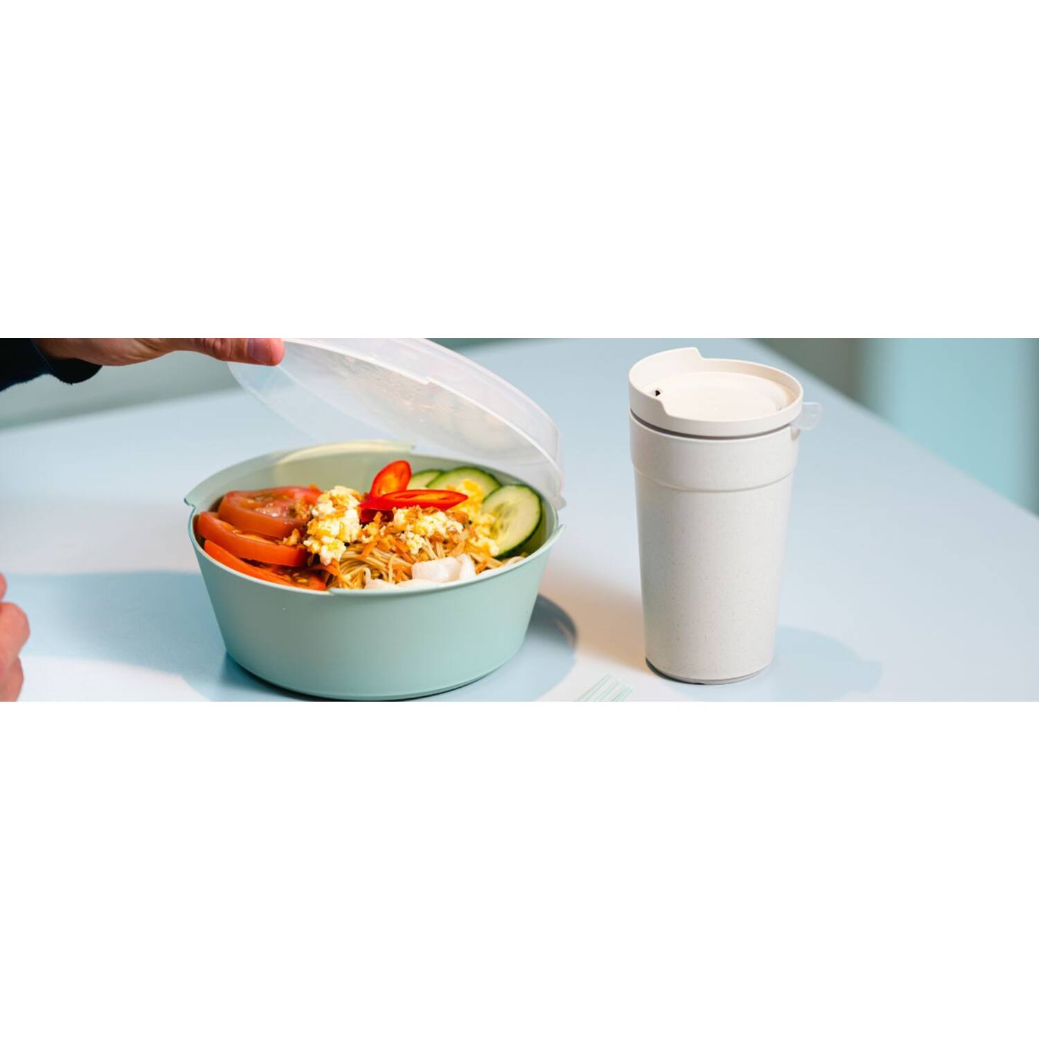 Circulware bekers herbruikbaar 400ml Ø 8,3 x 13,2cm 4x20st