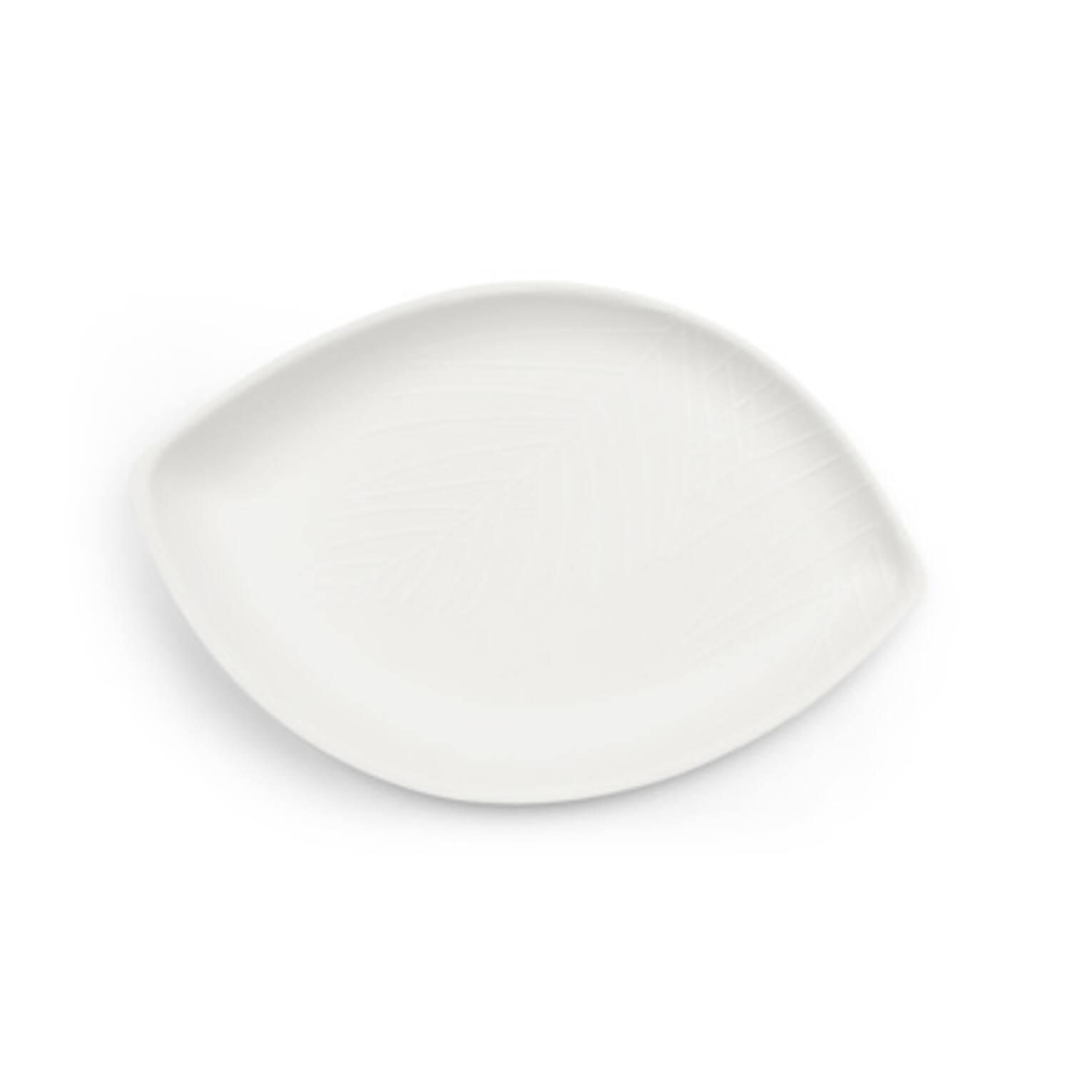 Folia borden suikerriet 35,6x23,5cm wit 5x50st
