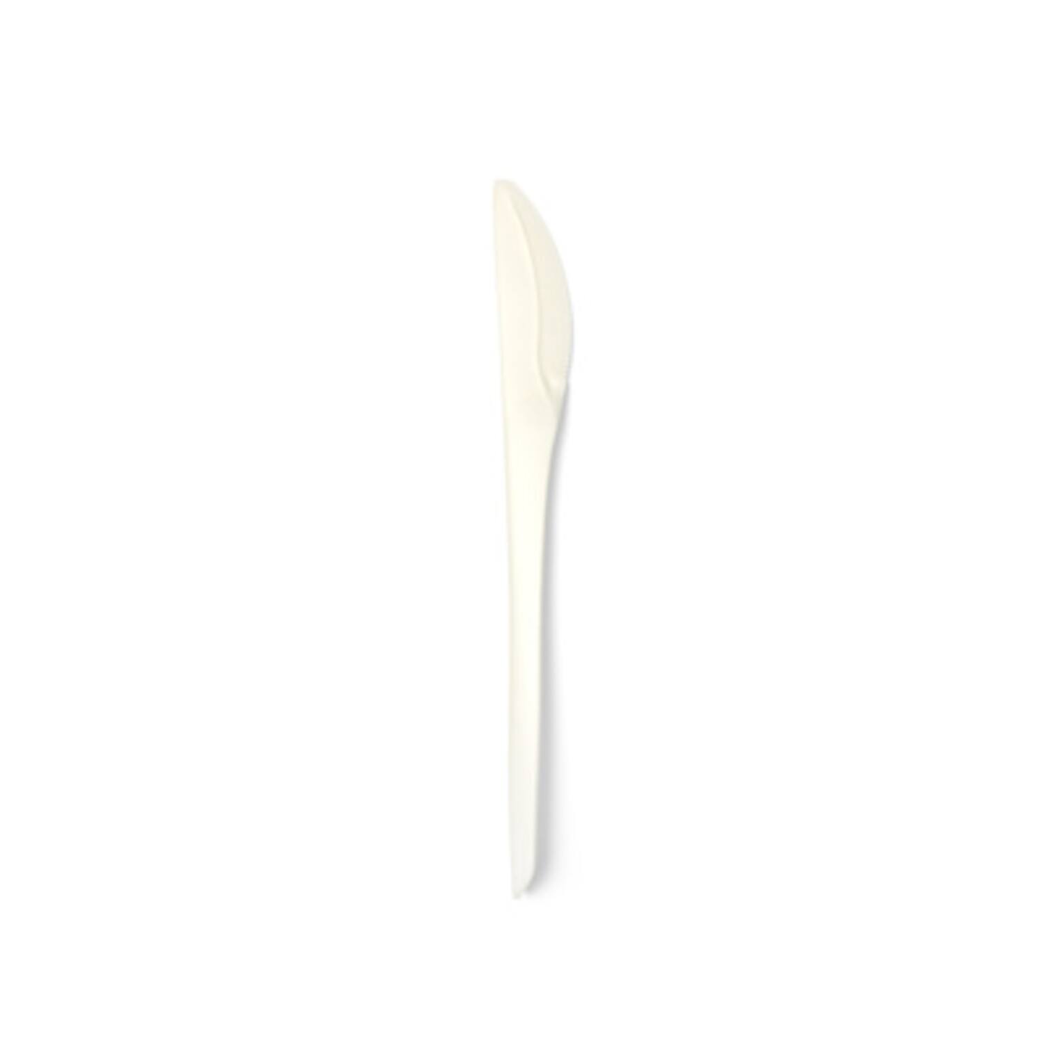Folia messen herbruikbaar CPLA 19cm wit 20x50st