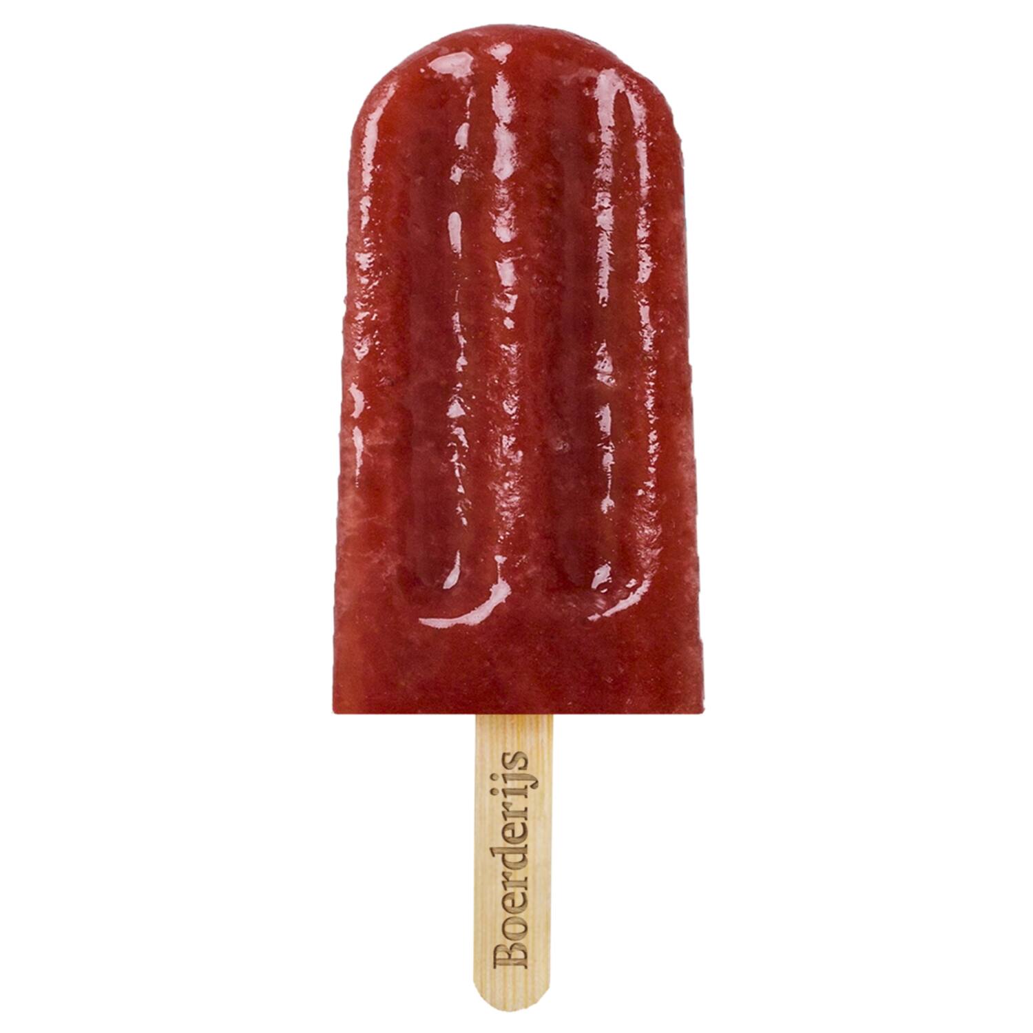 Boerderijs fruitijs aardbei 24x40ml