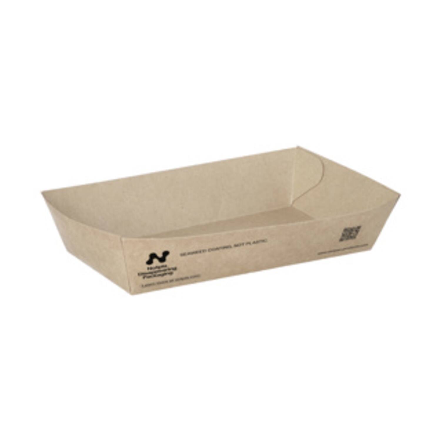 Notpla snackbakjes A13 karton 15x7x3,5cm bruin 6x90st
