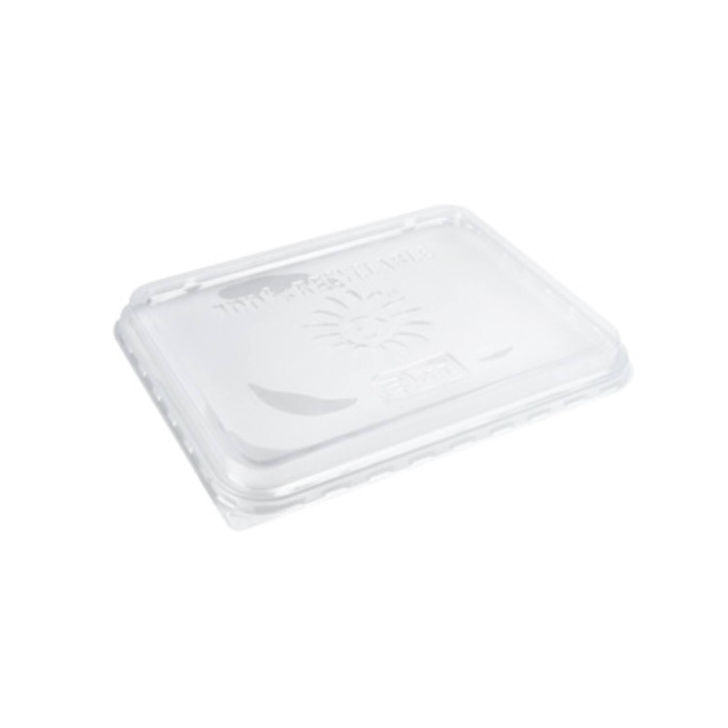 Foodyboxx deksels menuschalen 22,7x17,8cm transparant 6x50st