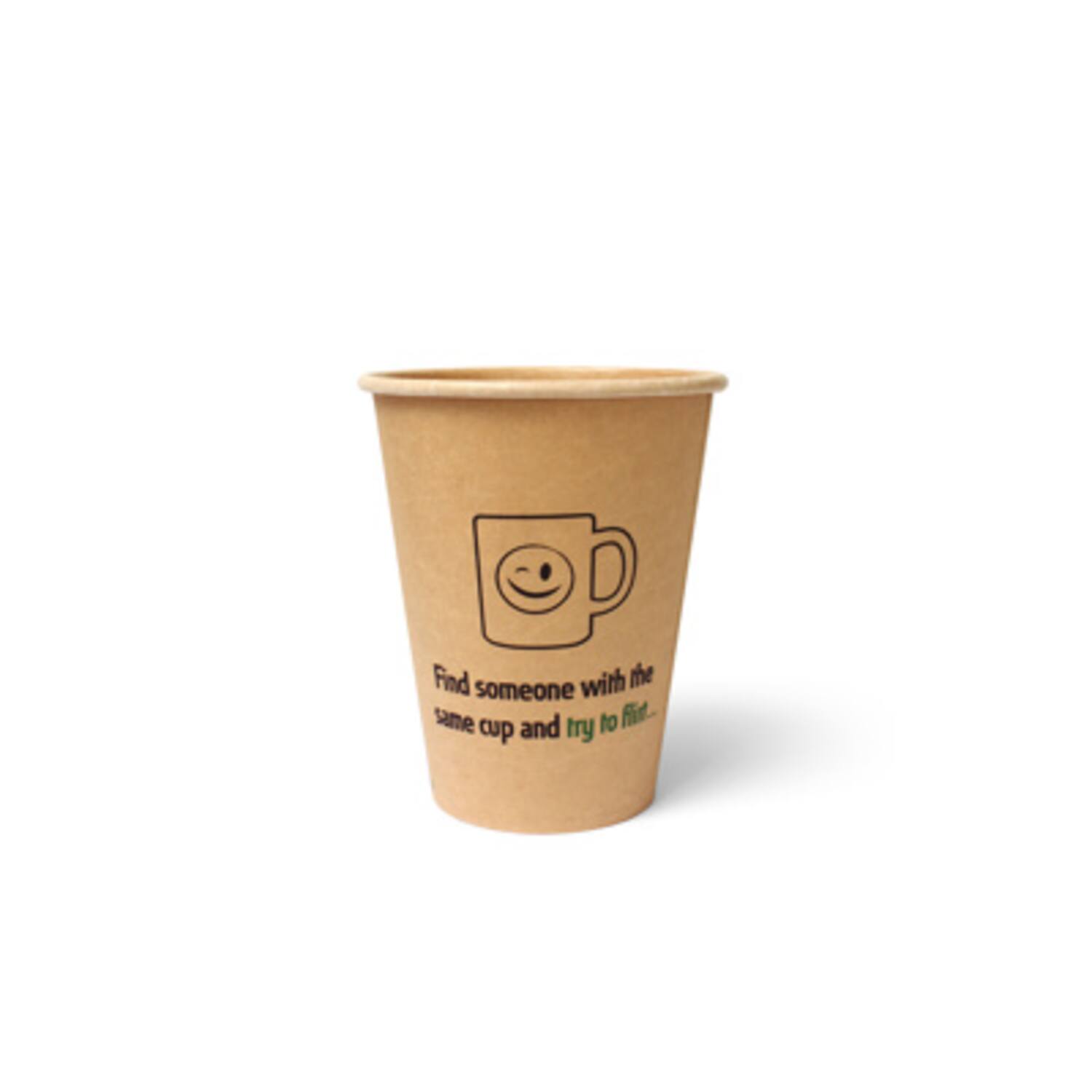100% Fair koffiebekers 355ml karton Ø9x11cm bruin 20x50st