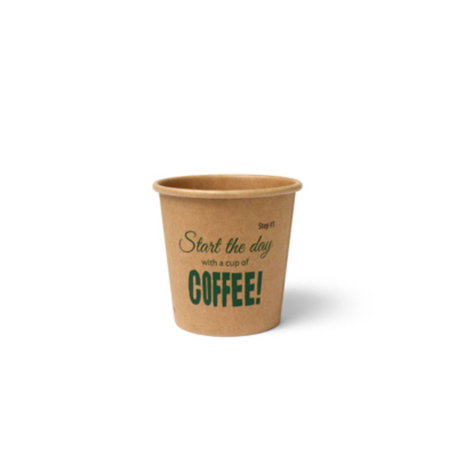 100% Fair koffiebekers 118ml karton Ø6,3x6,2cm bruin 20x50st
