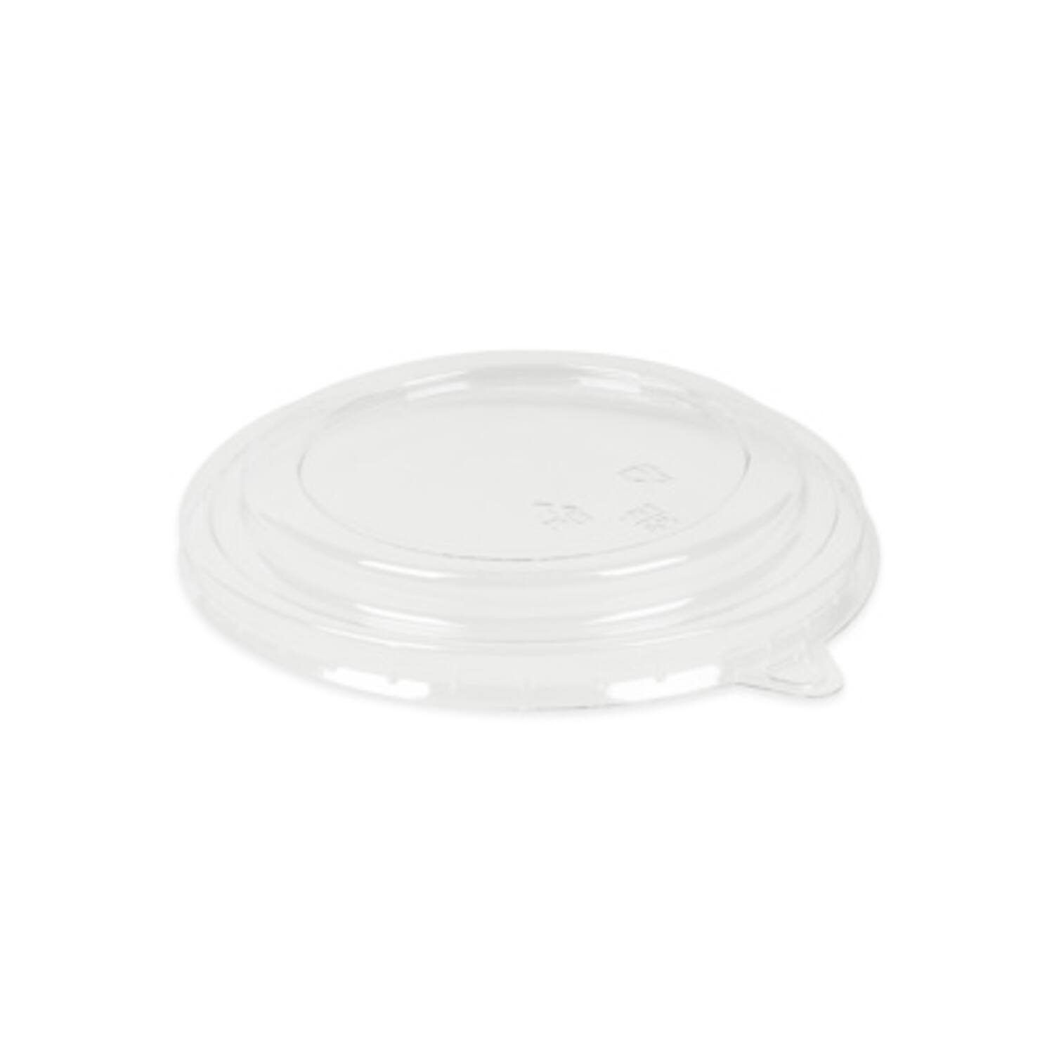 Kraft deksels voor saladebakken Ø15cm transparant 6x50st