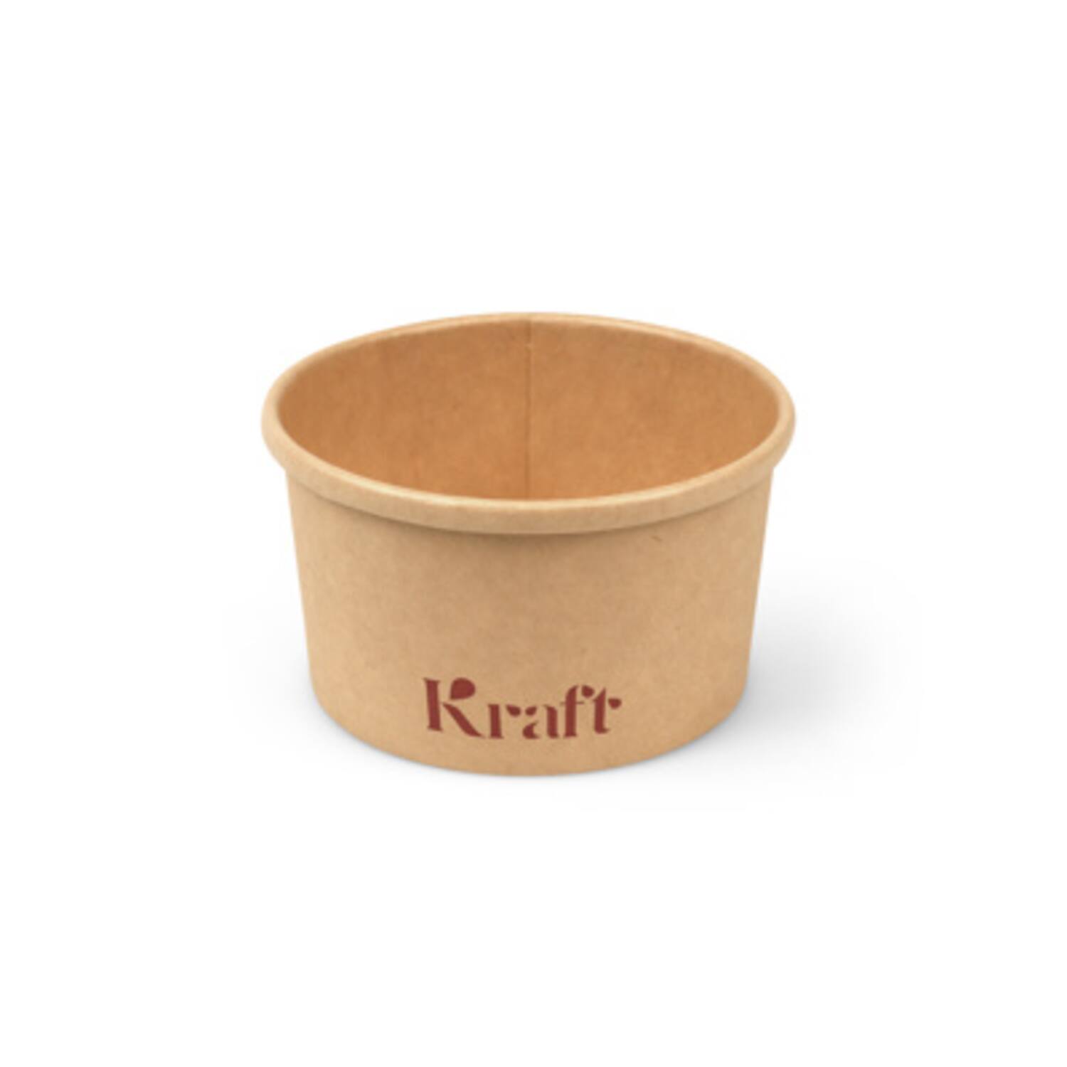 Kraft soepbekers 230ml karton Ø9,8x5,4cm bruin 20x25st