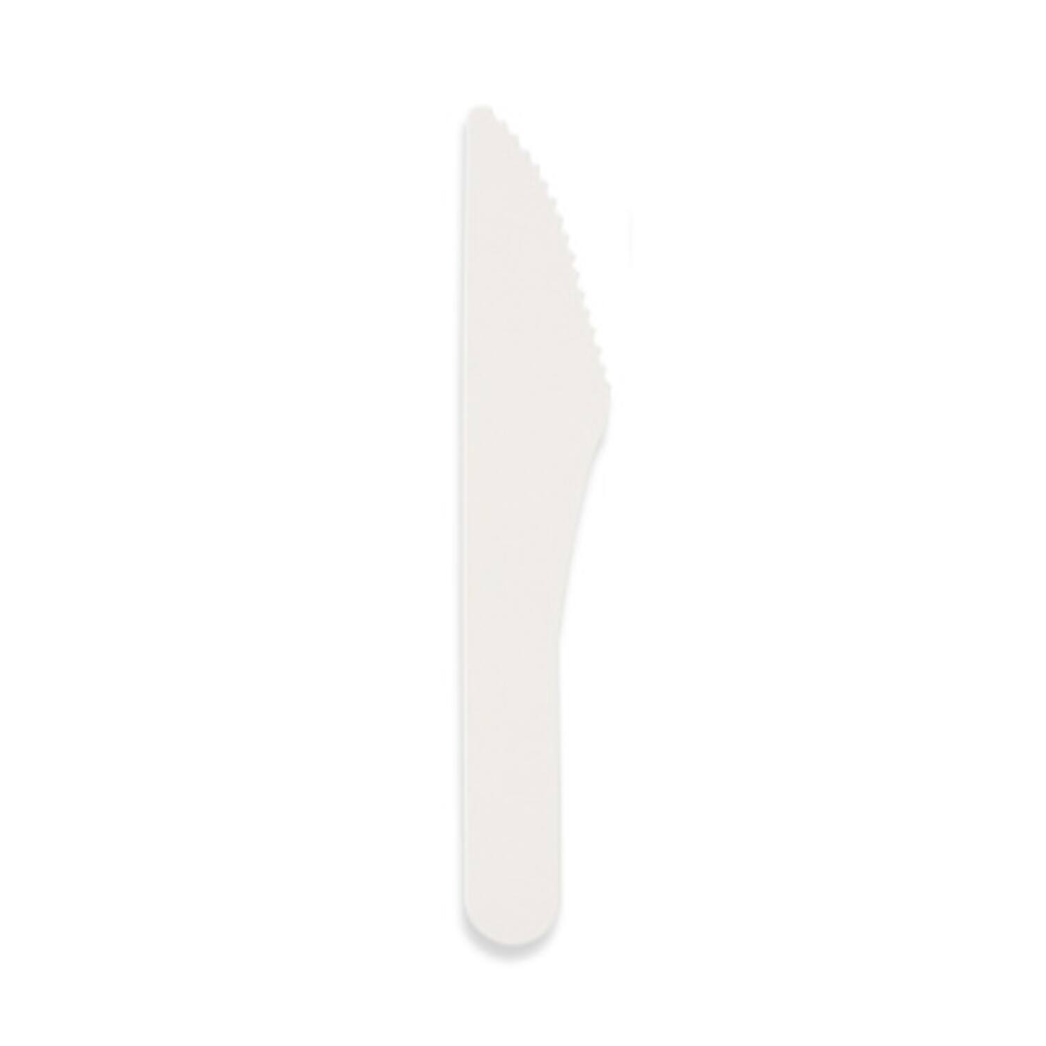 Kraft messen papier 15,9cm wit 10x50st