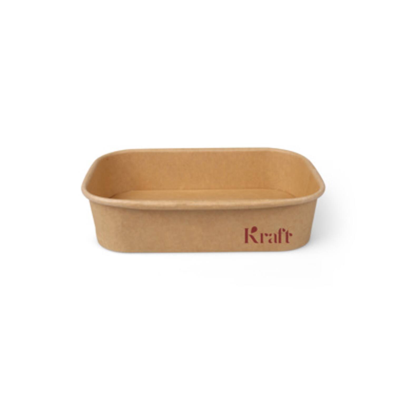Kraft maaltijdbakken 500ml karton 17,3x12,3x4cm 12x25st