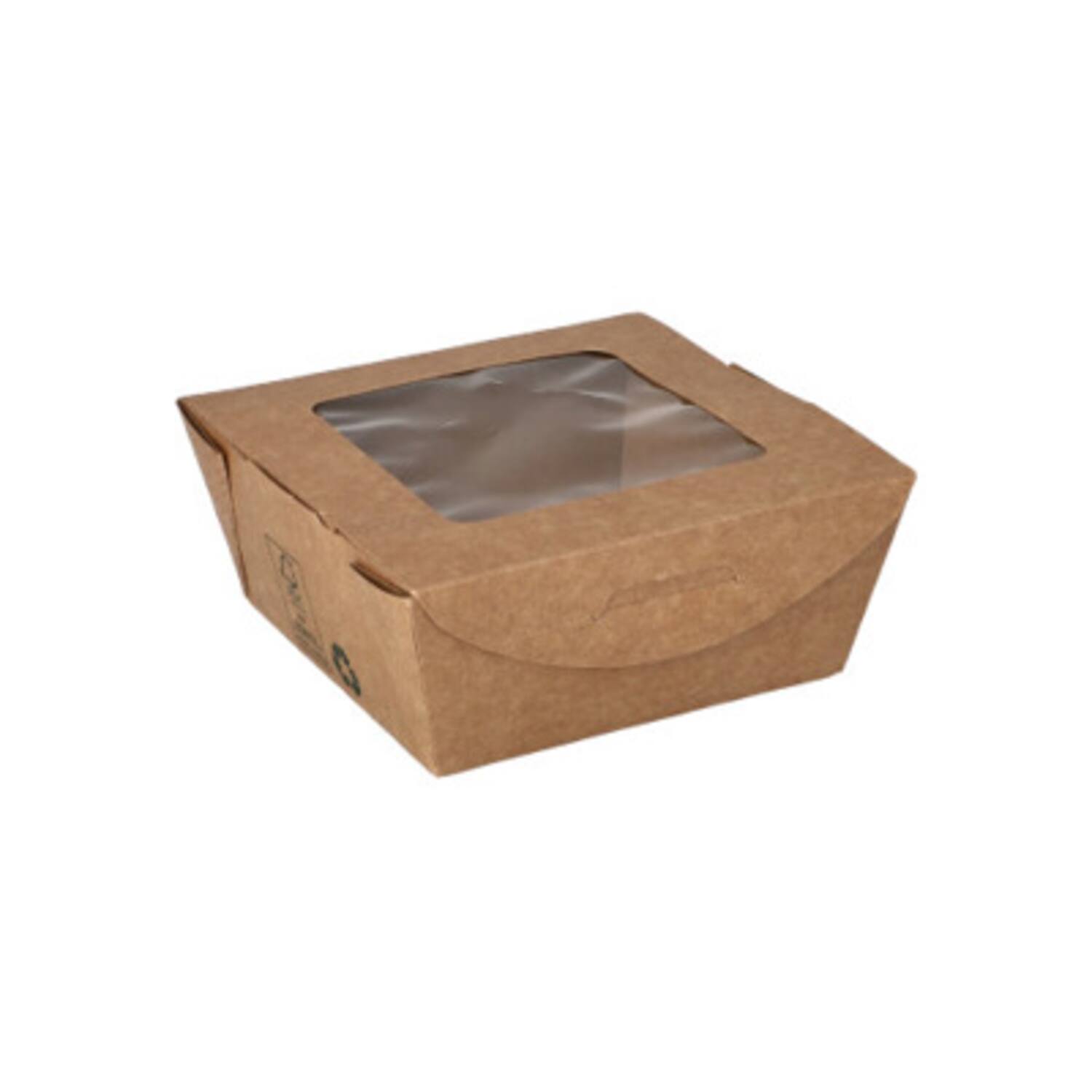 100% Fair saladebak 350ml karton 90x90x45mm 12x40st