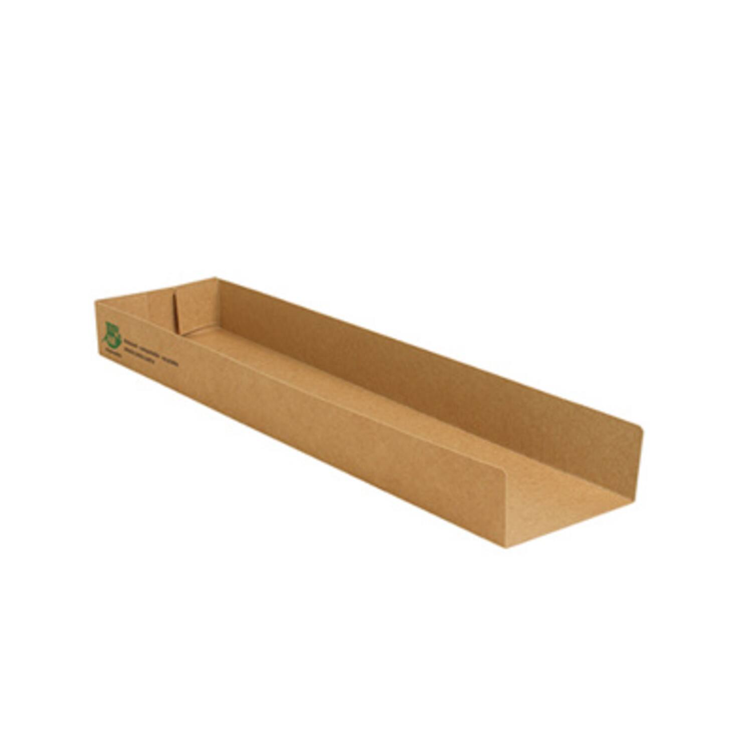 100% Fair panini bakjes bruin karton 285x73x30mm 9x80st