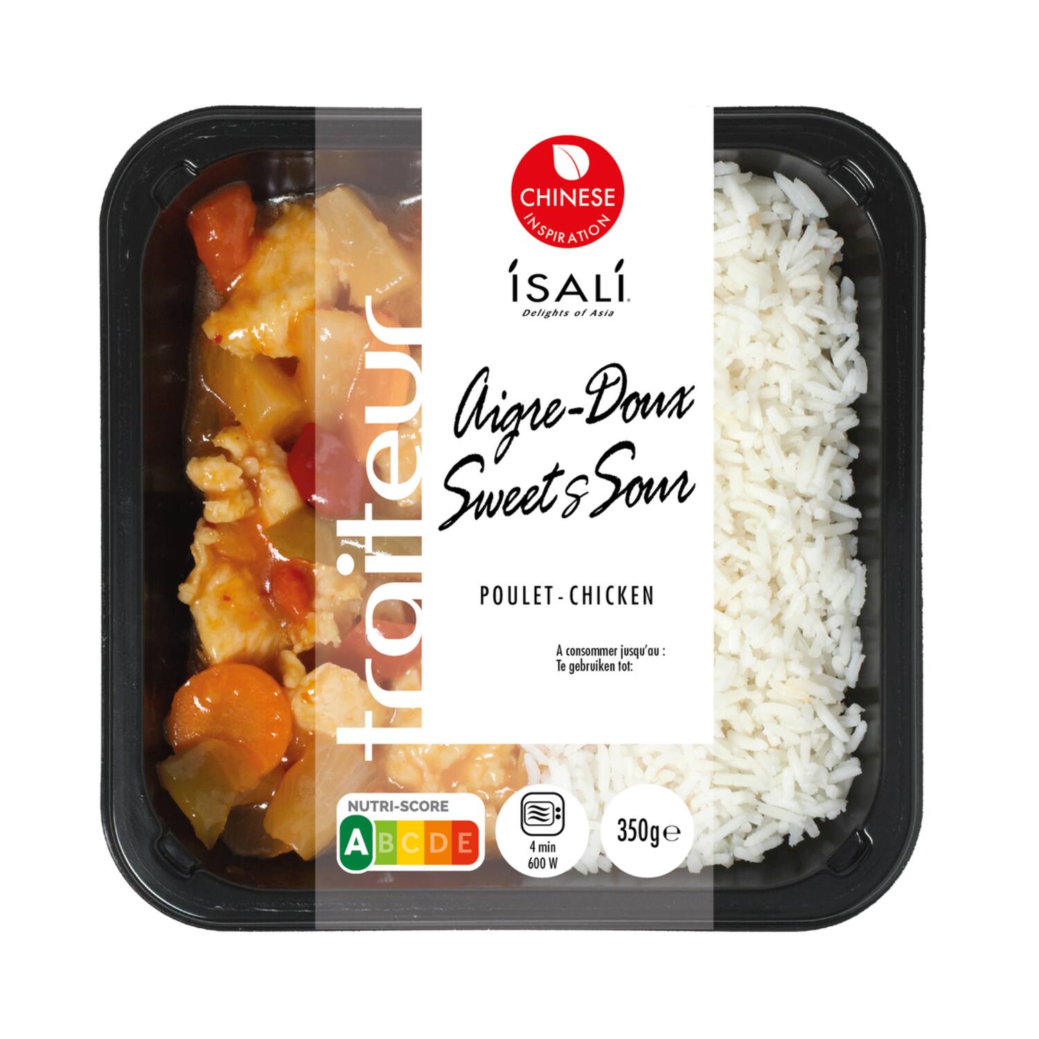 Isali kipfilet zoetzuur met rijst 4x350g