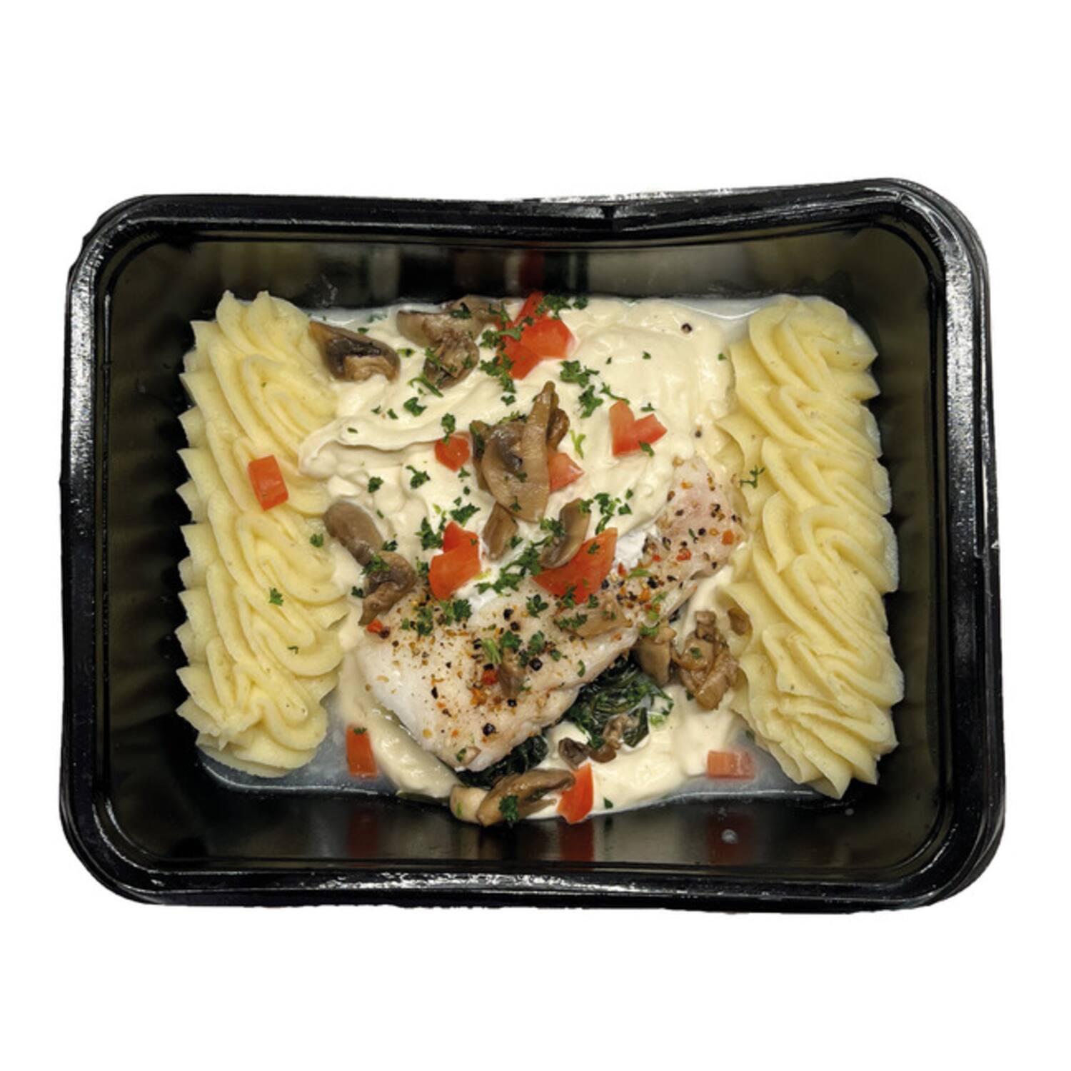 Marblo kabeljauw dugléré met puree 530g