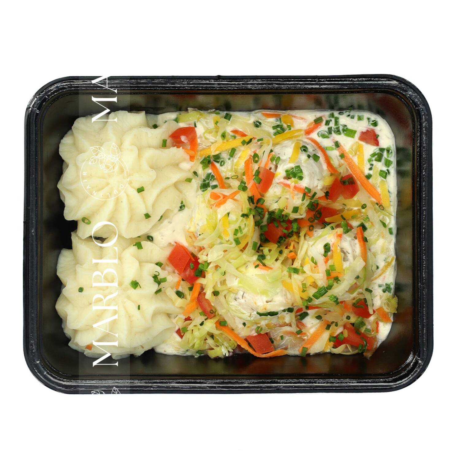 Marblo tongrolletjes witte wijnsaus met dille 500g