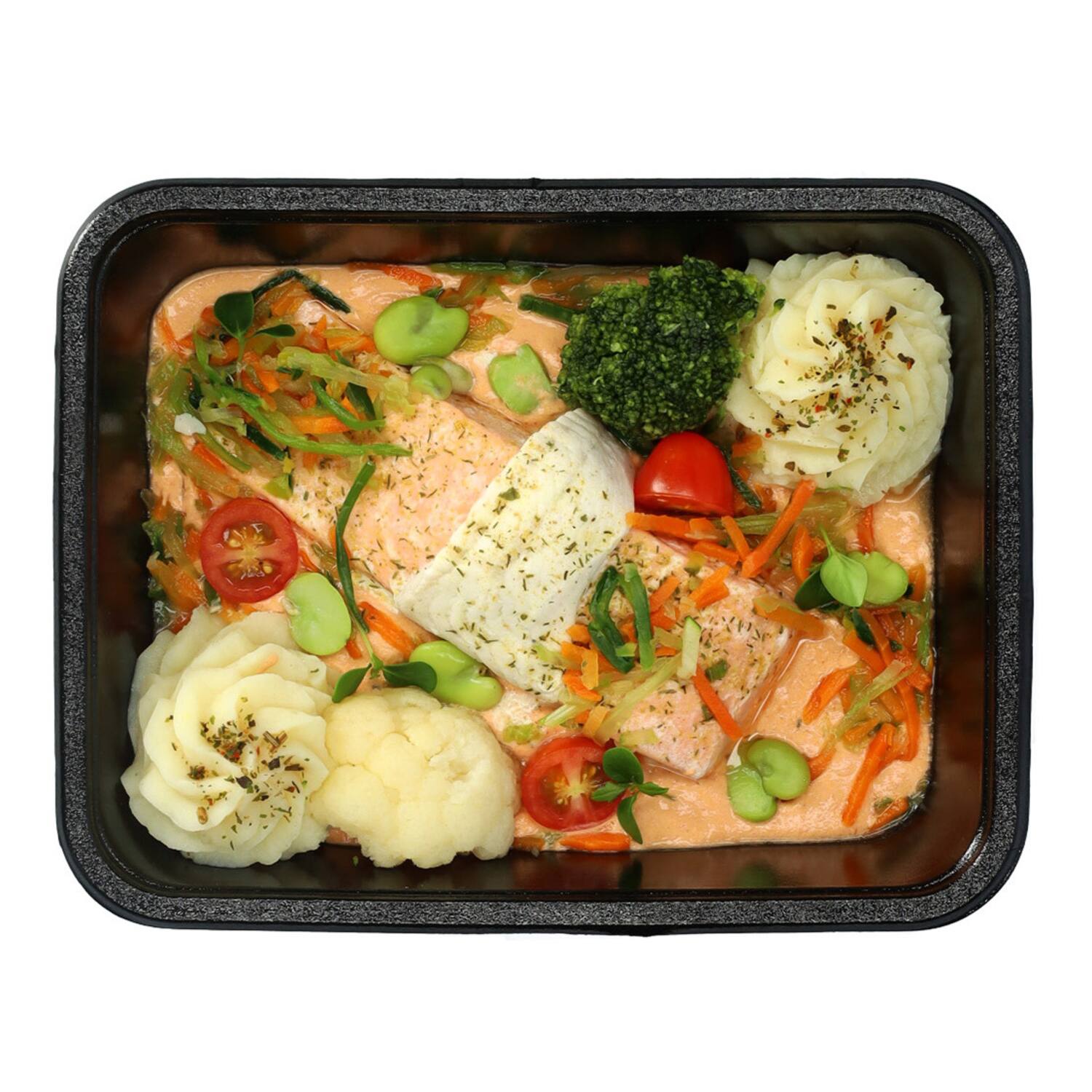 Marblo huwelijk van zalm en pladijsfilet 520g