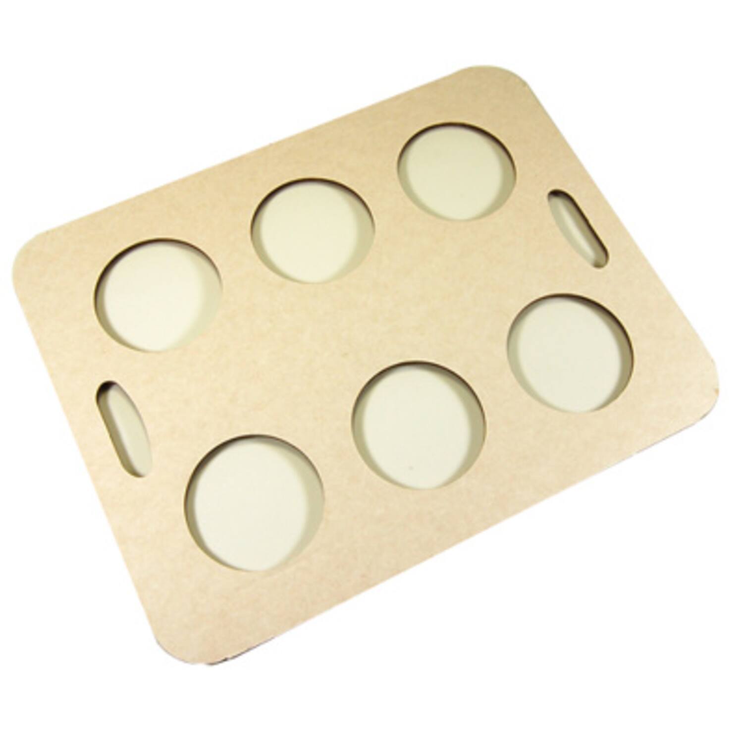 Premium Quality draagtrays met 6 gaten Ø6cm 22x28cm 50st