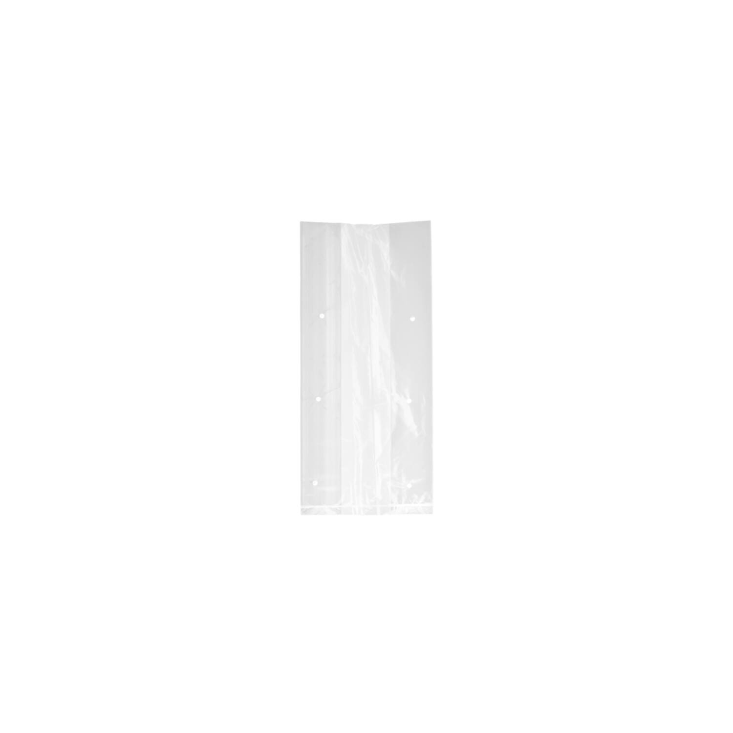 Premium Quality zijvouw zakken geperf. 16/5x35cm 20my 1000st