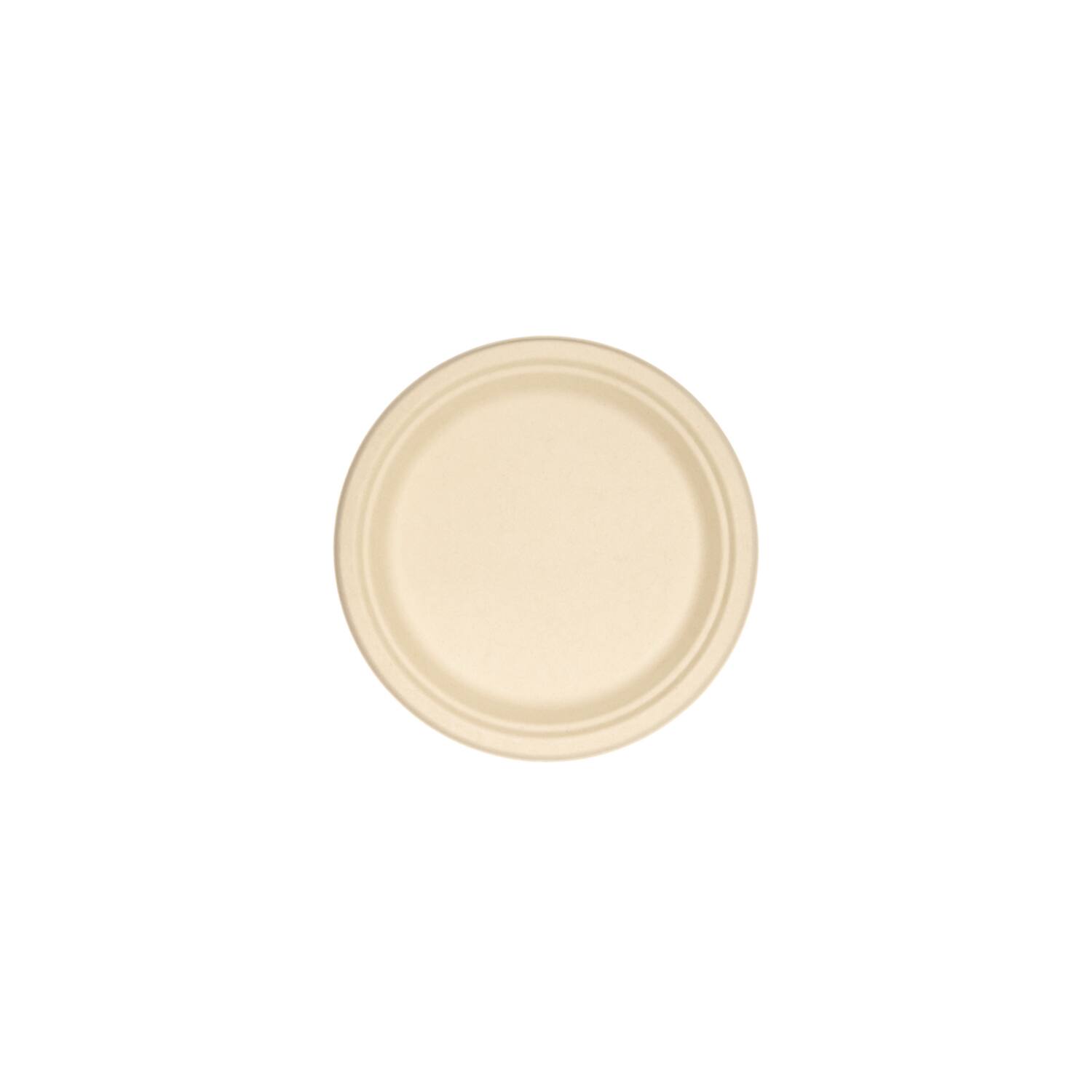 Premium Quality borden rond suikerriet Ø23cm 10x50st