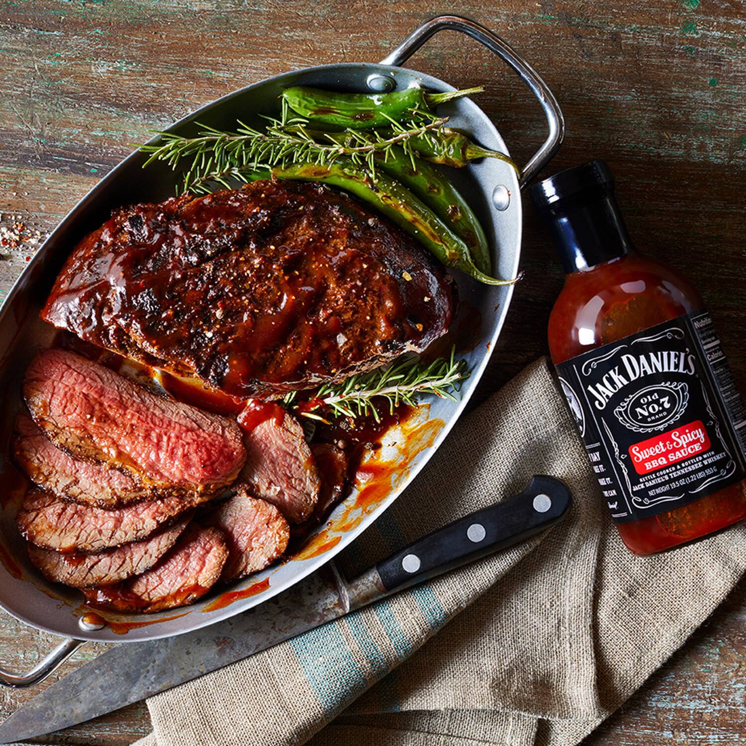 Jack Daniels BBQ sweet & spicy 6x553g
