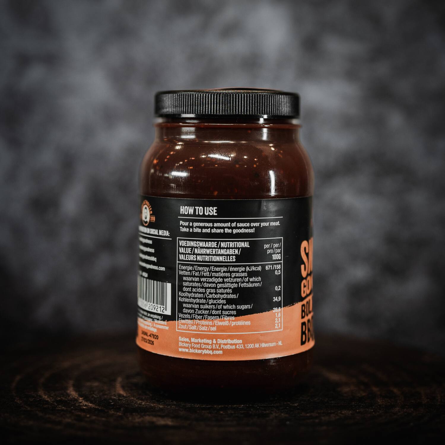 Smokey Goodness barbecuesaus Bold & Beefy 6x500ml