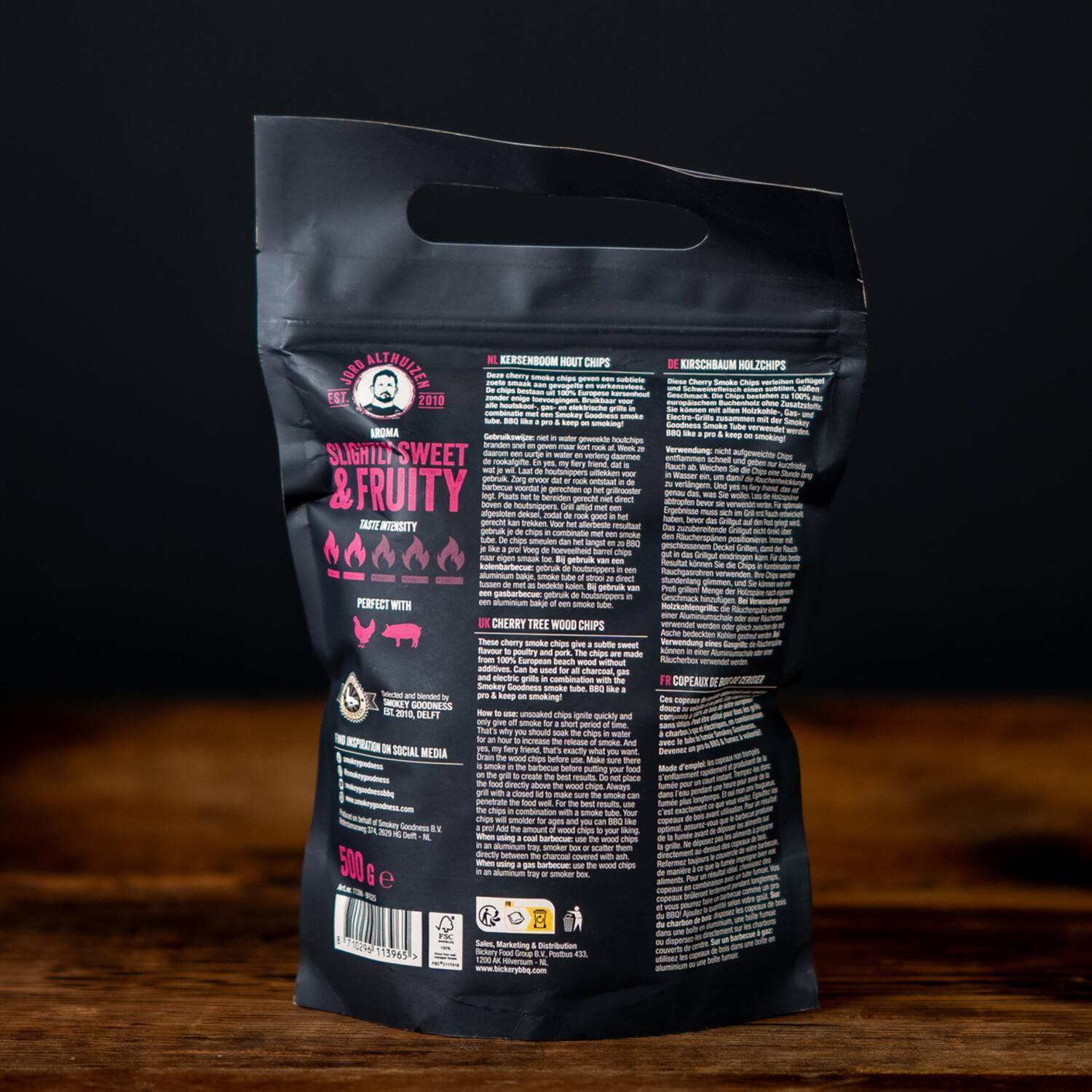 Smokey Goodness barbecuehoutsnippers kers 6x500g