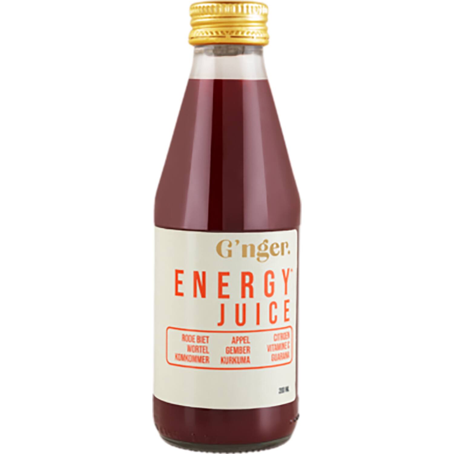 G'nger energydrank groente-vruchtensap 12x200ml
