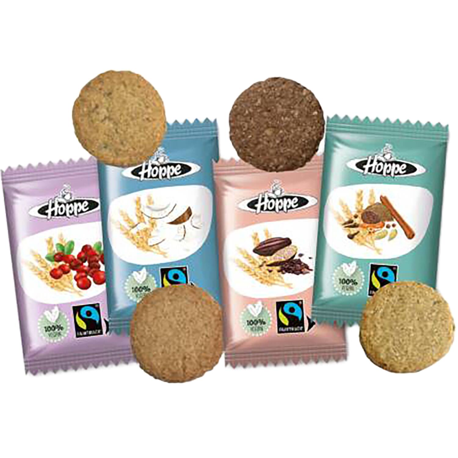 Hoppe koffiekoekjes oaties mix Fairtrade 120st