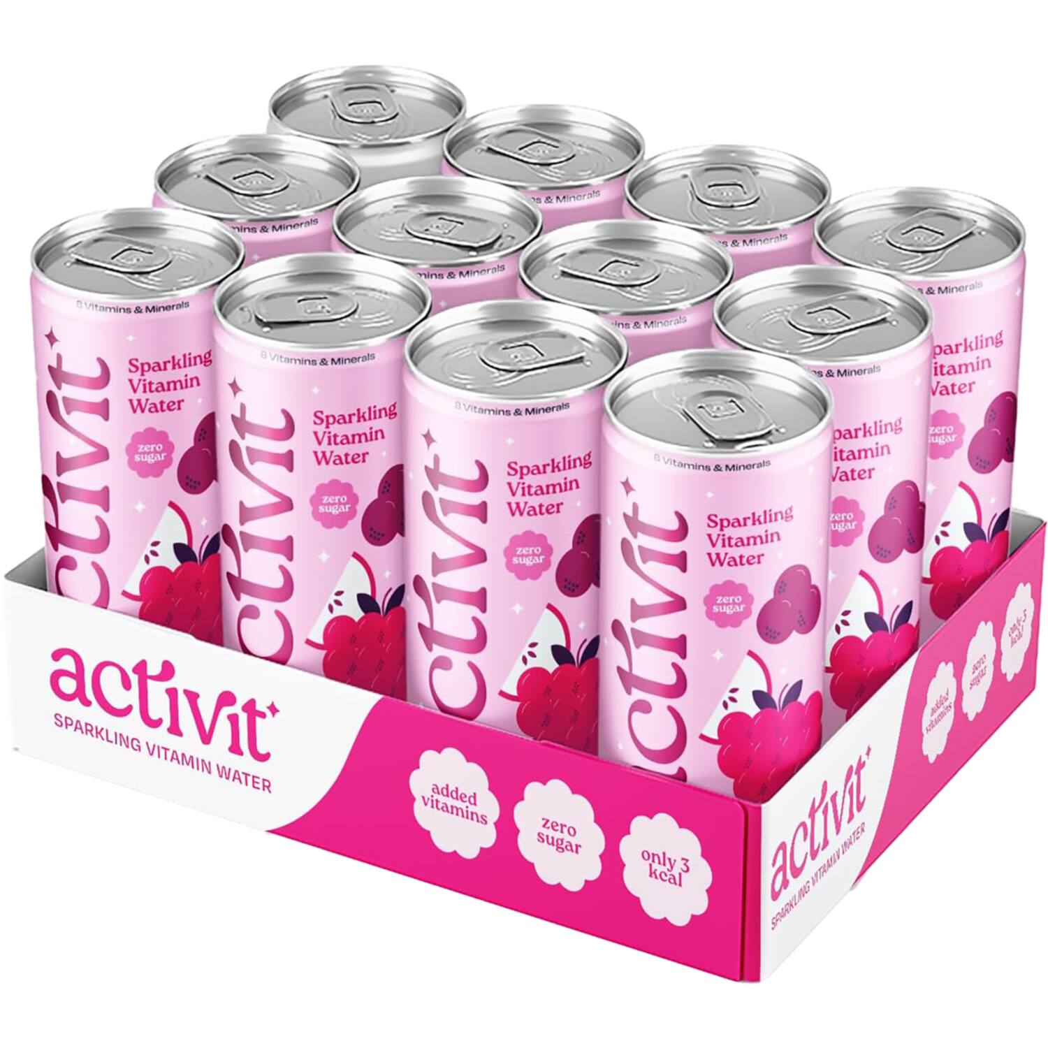 Activit zwarte-bes-framboos 12x330ml