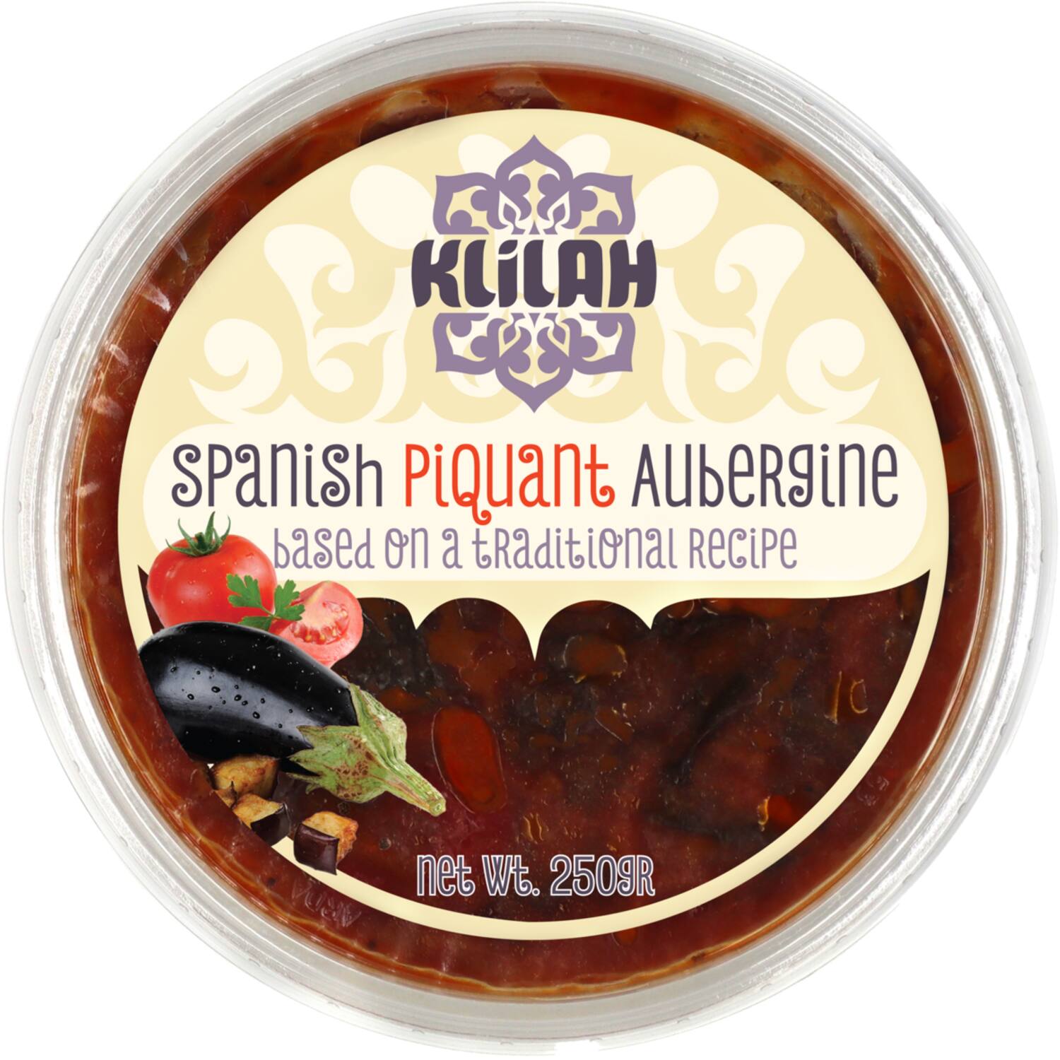 Klilah aubergine Spaanse stijl pikant 12x250g