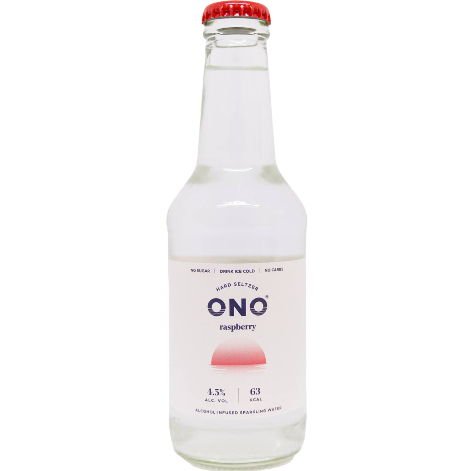 ONO hardSeltzer framboos fles 12x250ml