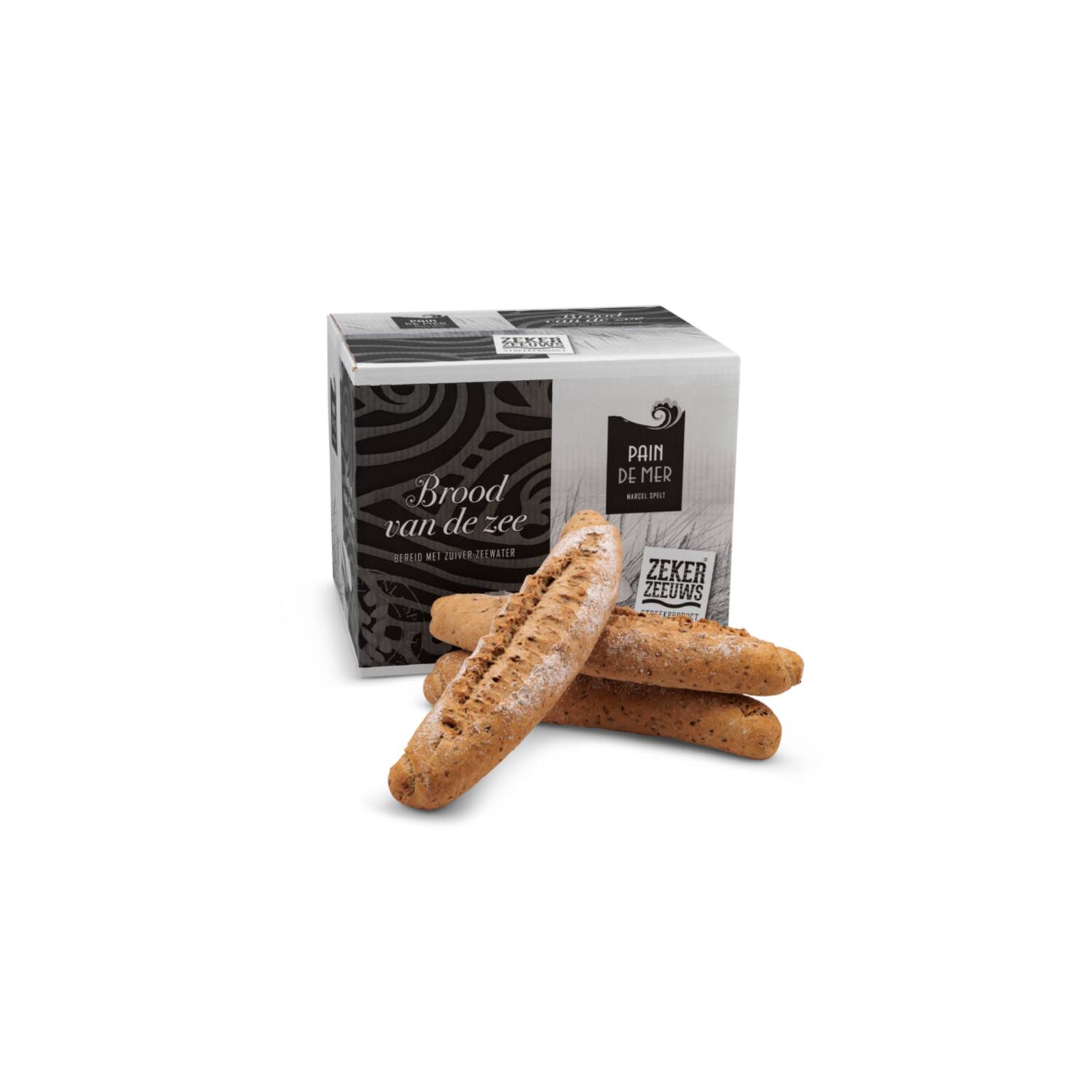 Pain de Mer desemstokbrood baton meergranen zeewier 15x400g