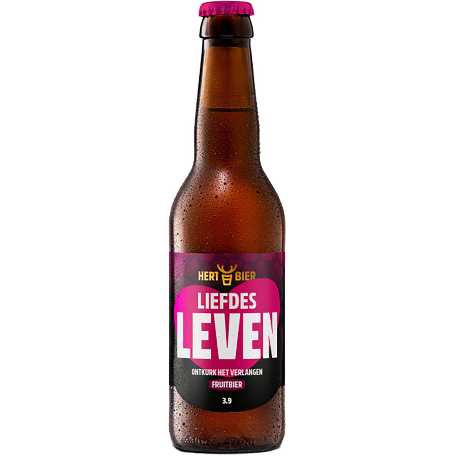 Hert Bier rood fruit Liefdes Leven 3,9% 24x330ml