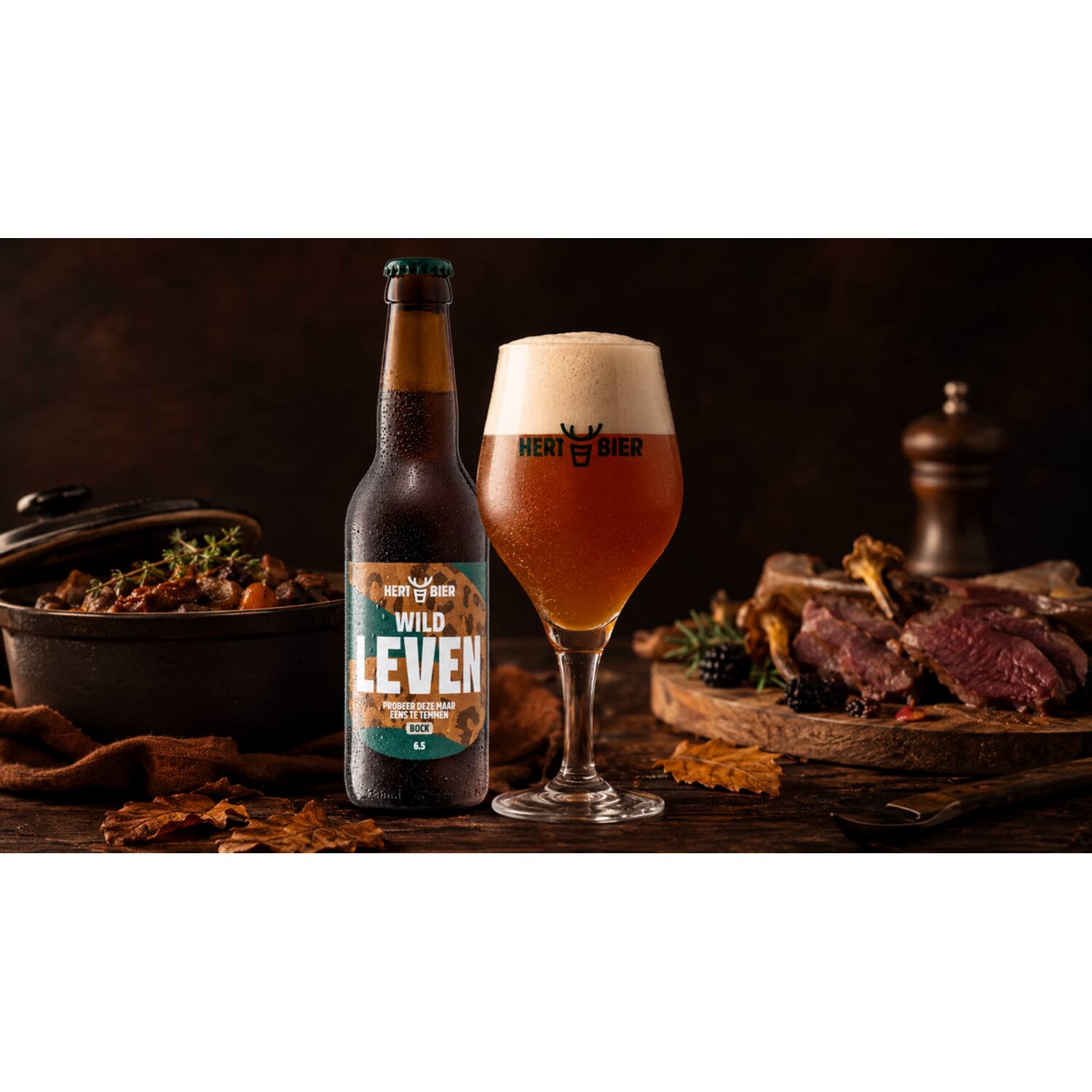 Hert Bier bock Wild Leven 6,5% 24x330ml