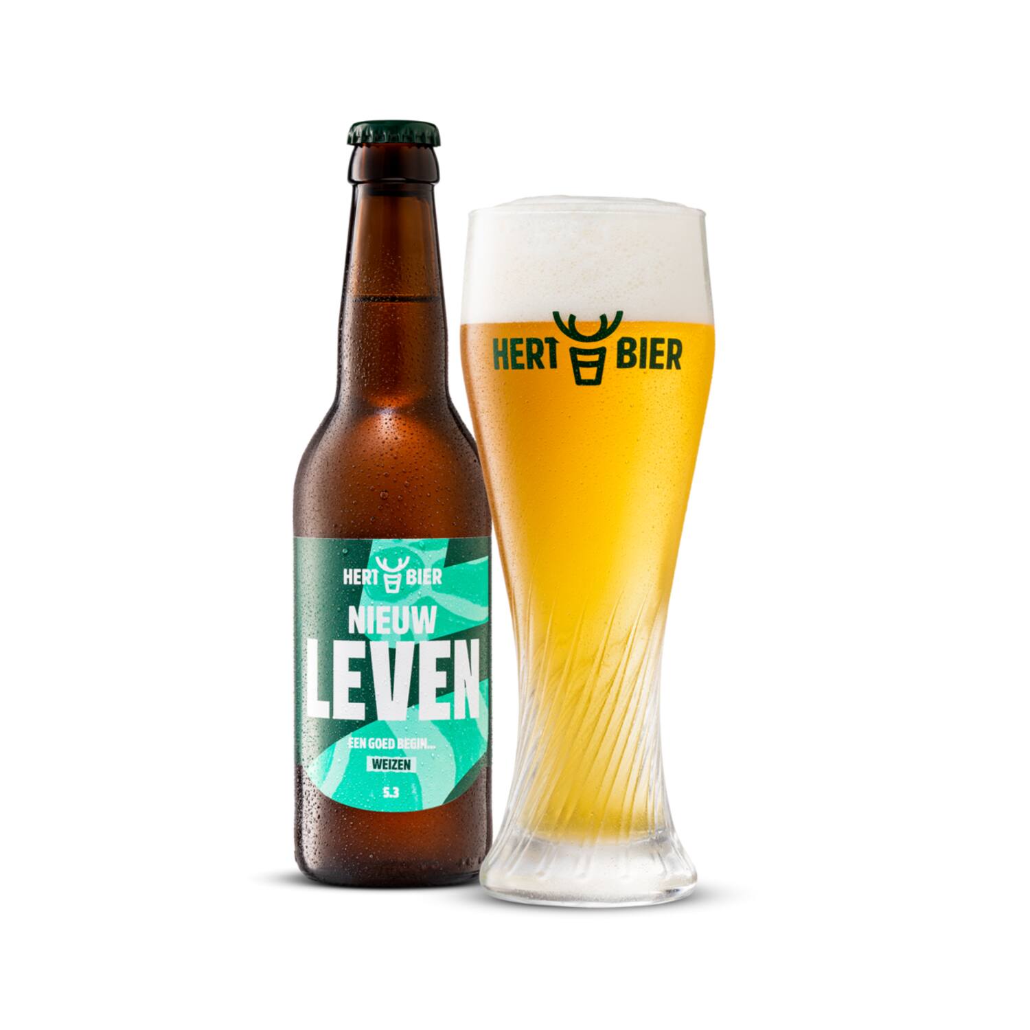 Hert Bier weizen Nieuw Leven 5,3% 24x330ml