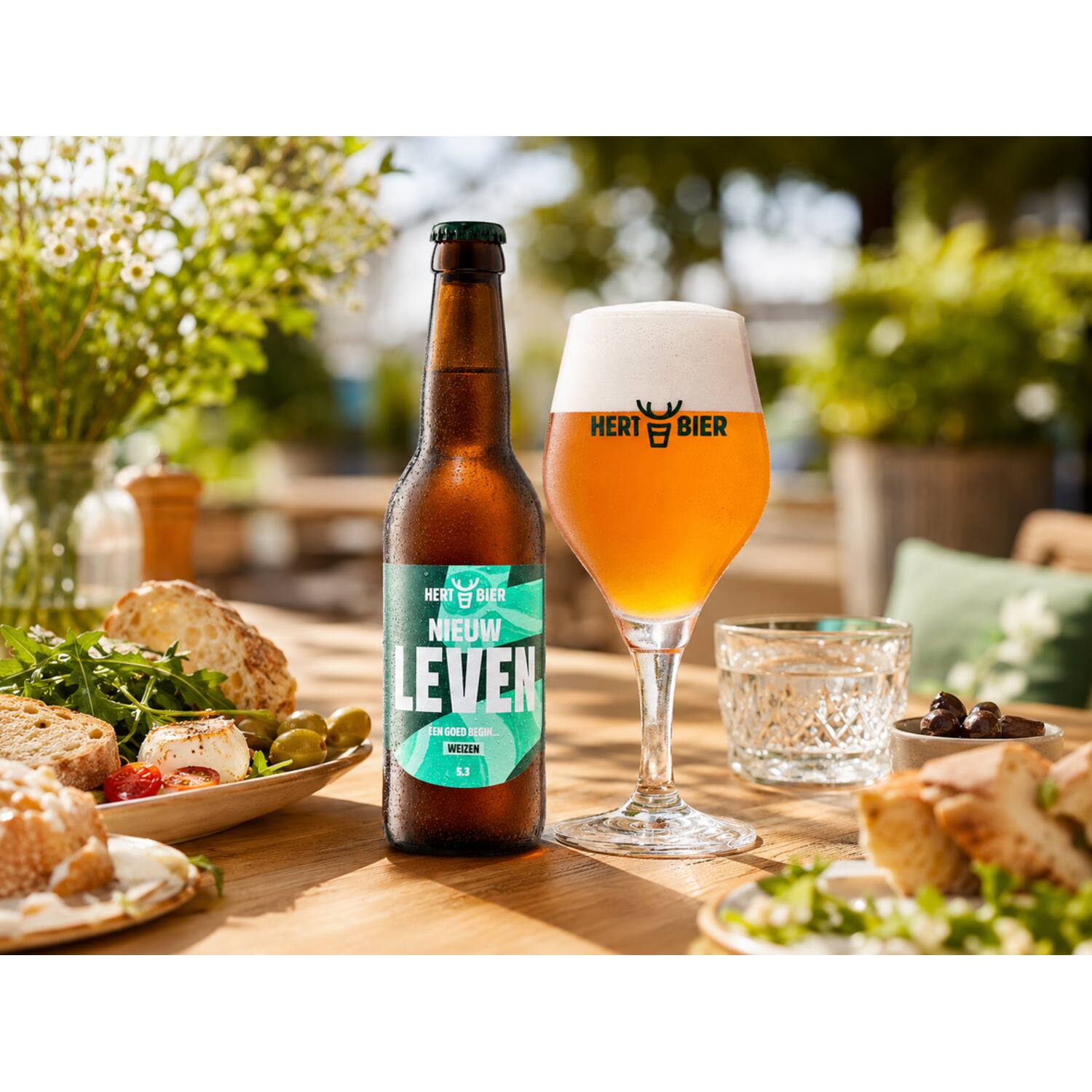 Hert Bier weizen Nieuw Leven 5,3% 24x330ml