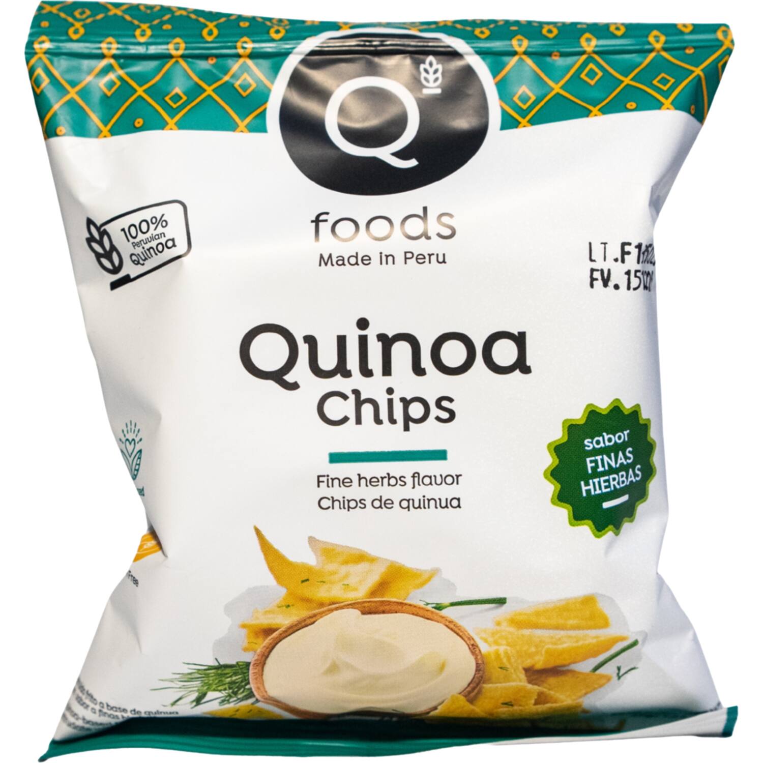 Qfoods quinoa chips fijne kruiden 54x35g