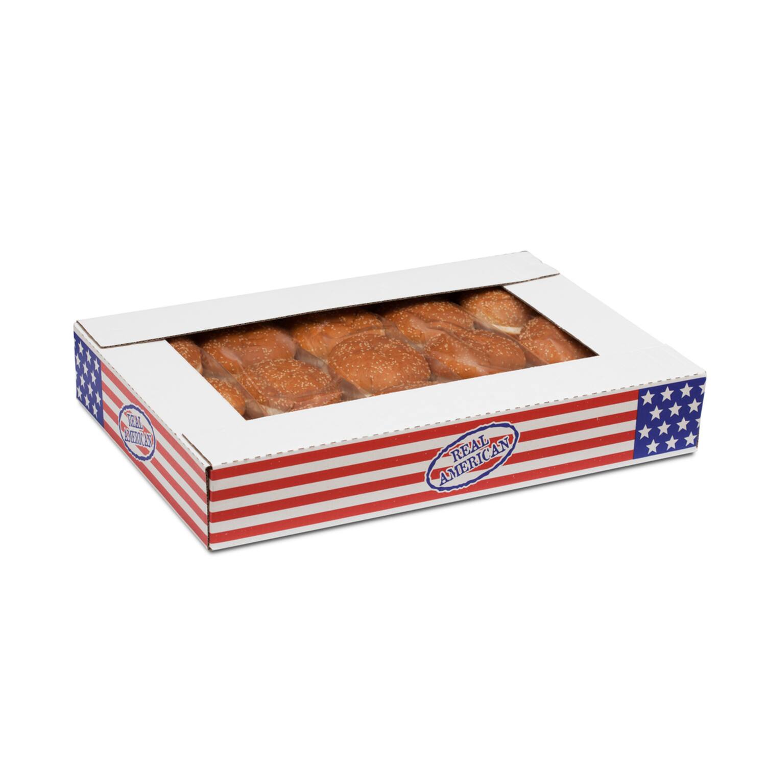 NaMaDi hamburgerbroodjes Liena real American Ø12cm 30x85g